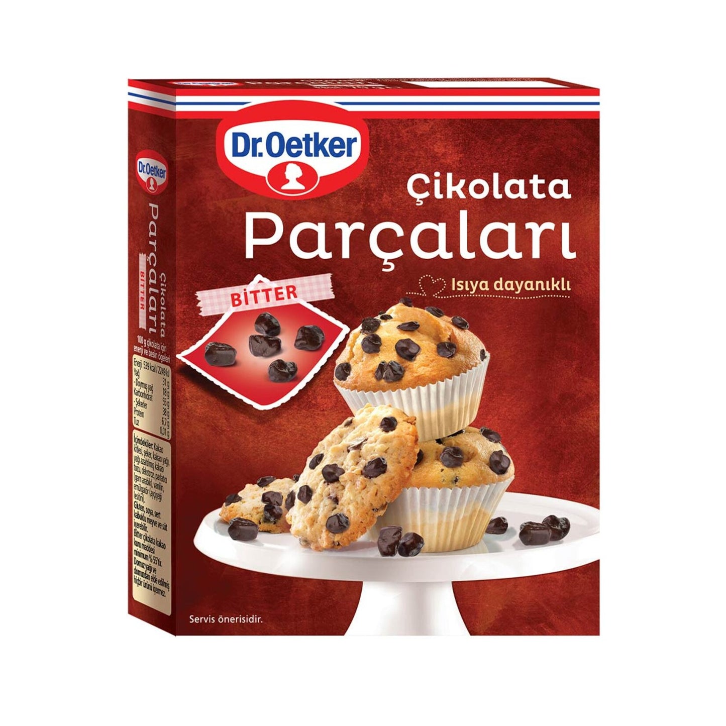 Dr.Oetker Bitter Çikolata Parçaları 70 G