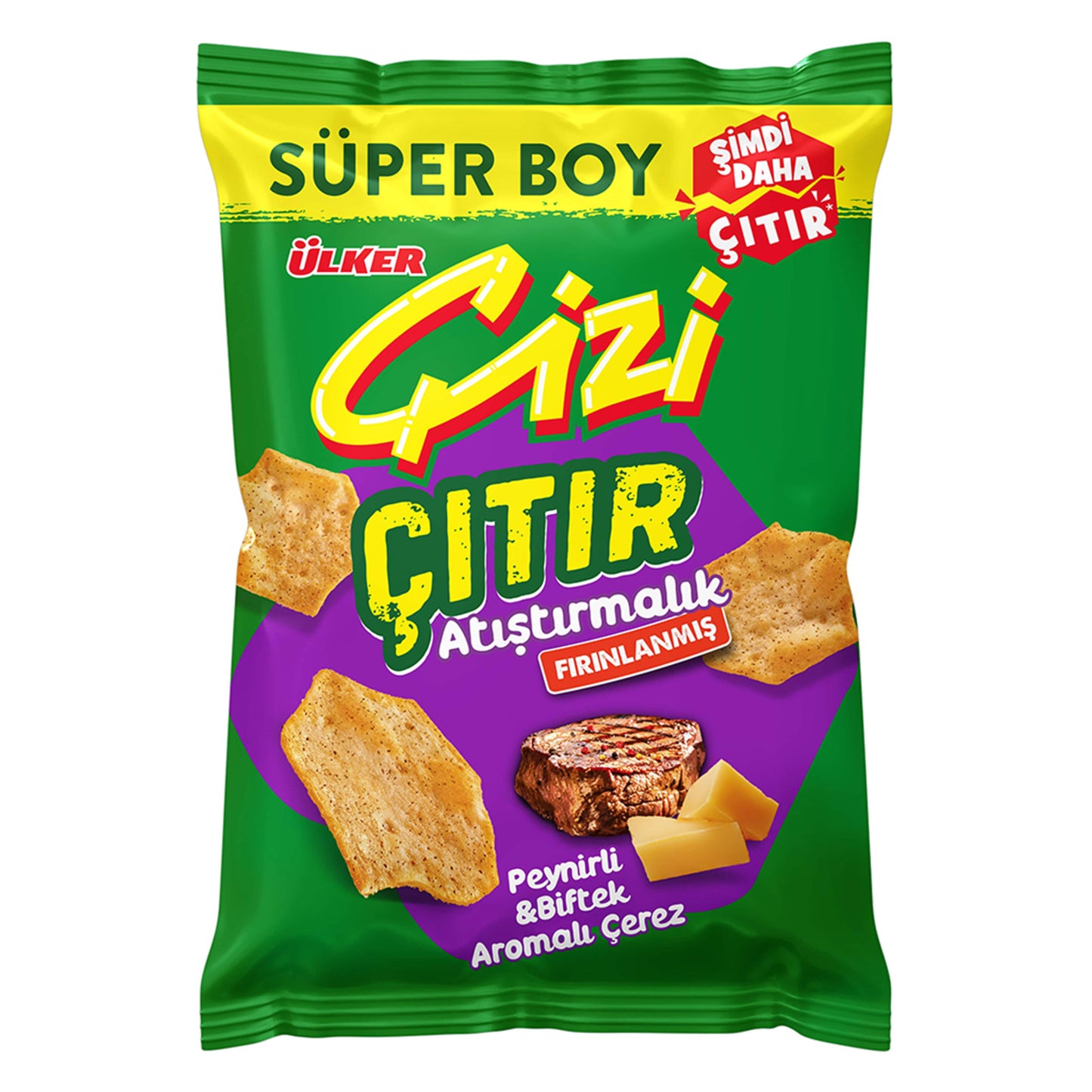 Ülker Çizi Çıtır Peynir & Biftek Süper Boy 120 G