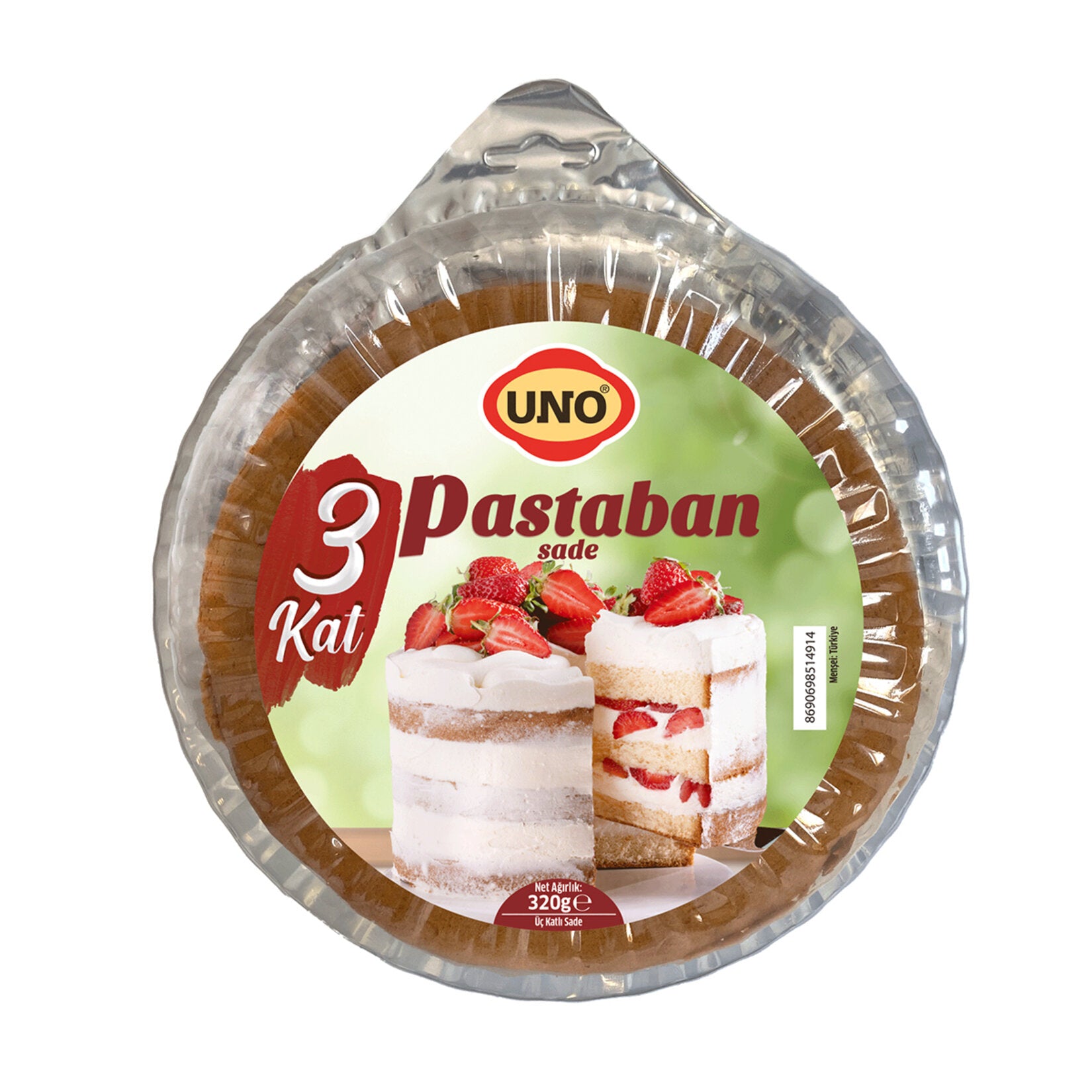 Uno 3-Layer Cake Base (Pastaban) Plain 320g