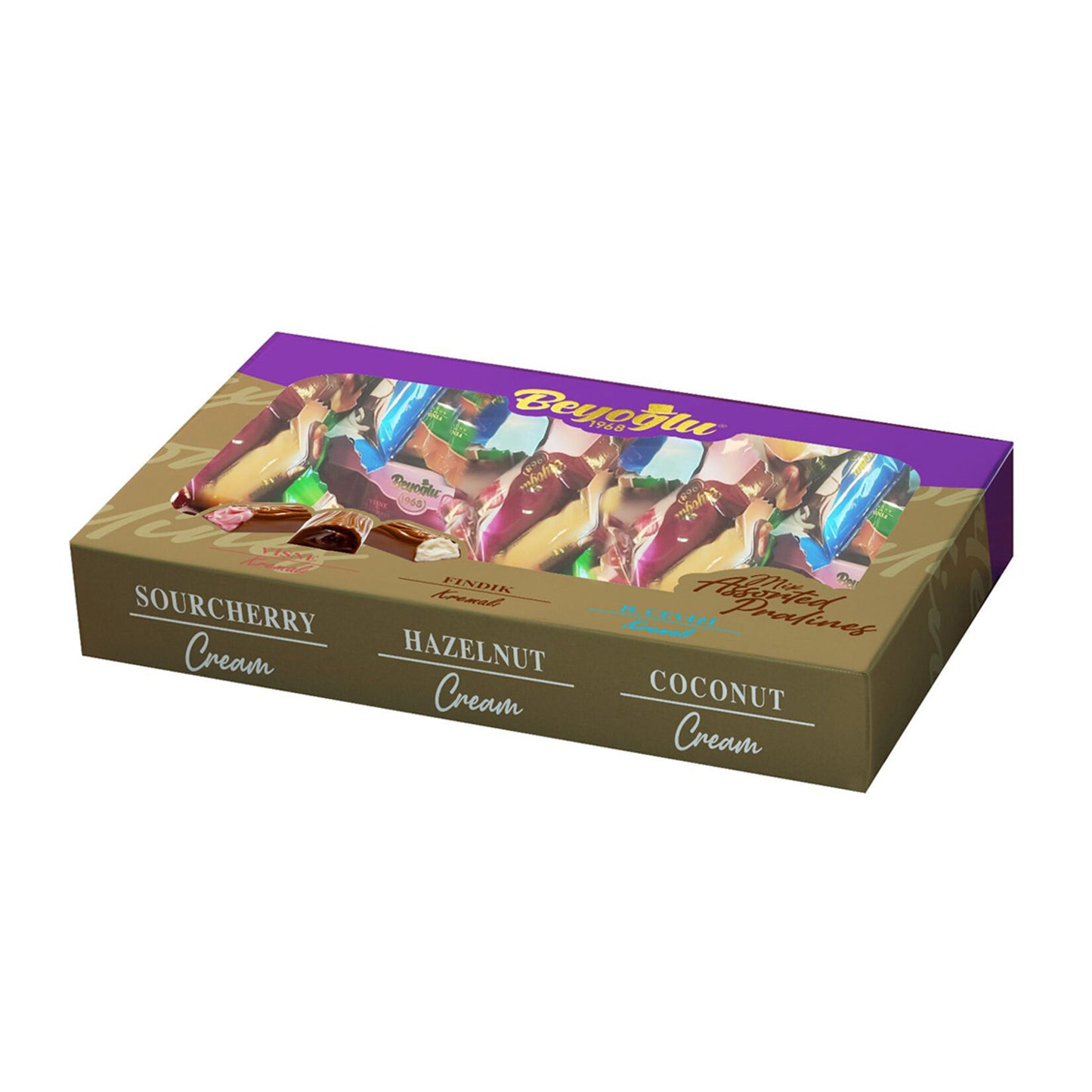 Beyoğlu Tilal Hazelnut (fındık) Coconut Cherry Filled Chocolate 350 G