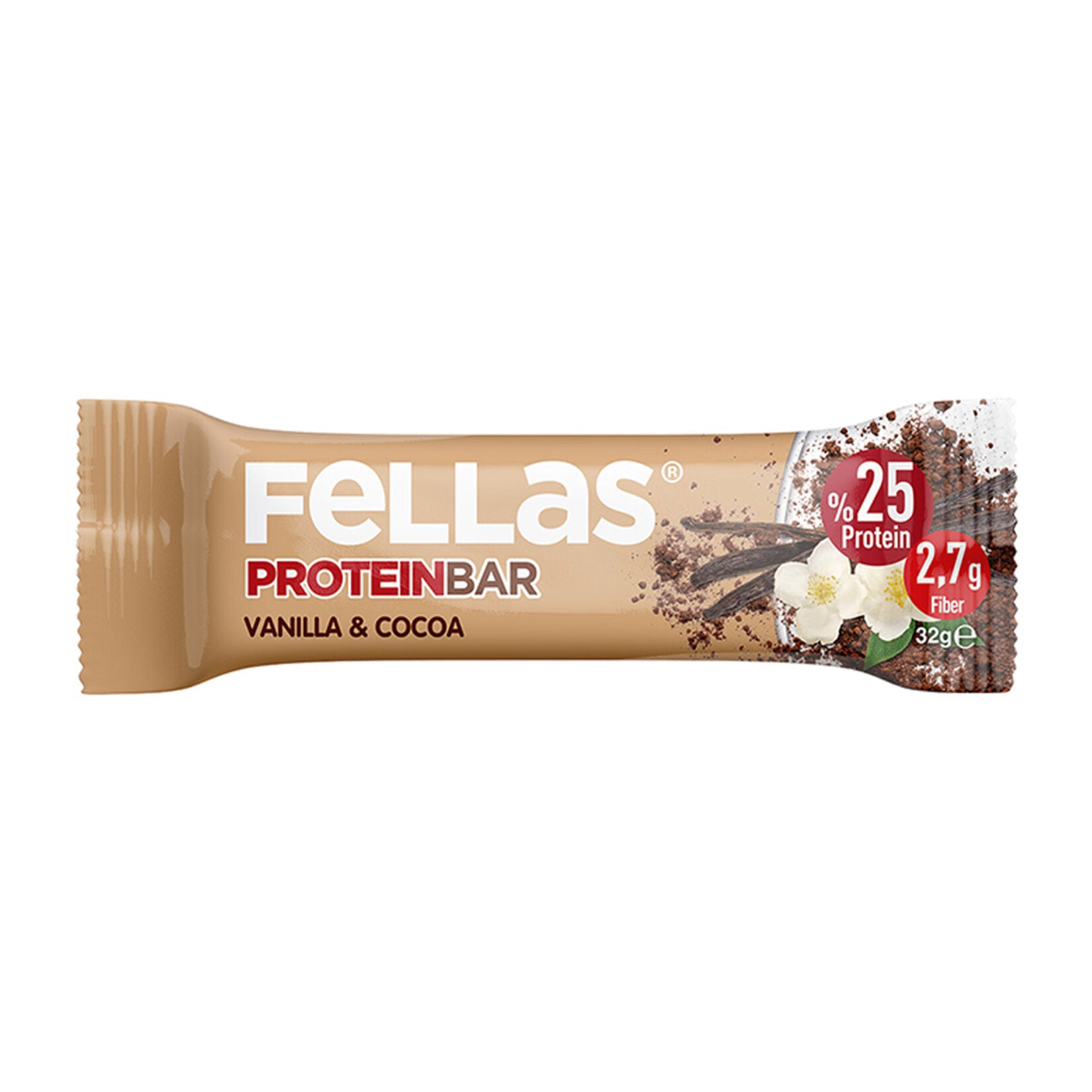 Fellas Optimum Vanilla and Cocoa Protein Bar 32g
