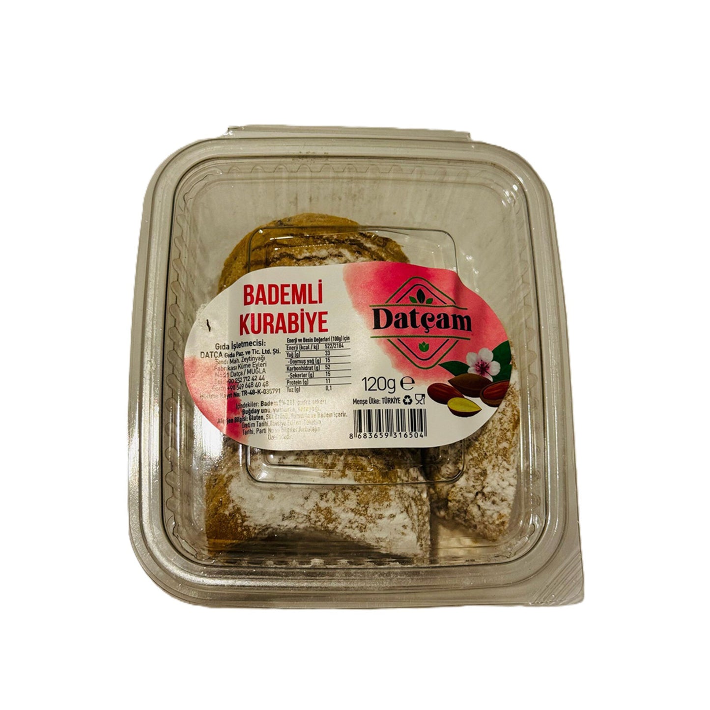Datçam Almond Cookie (Bademli Kurabiye) 120g