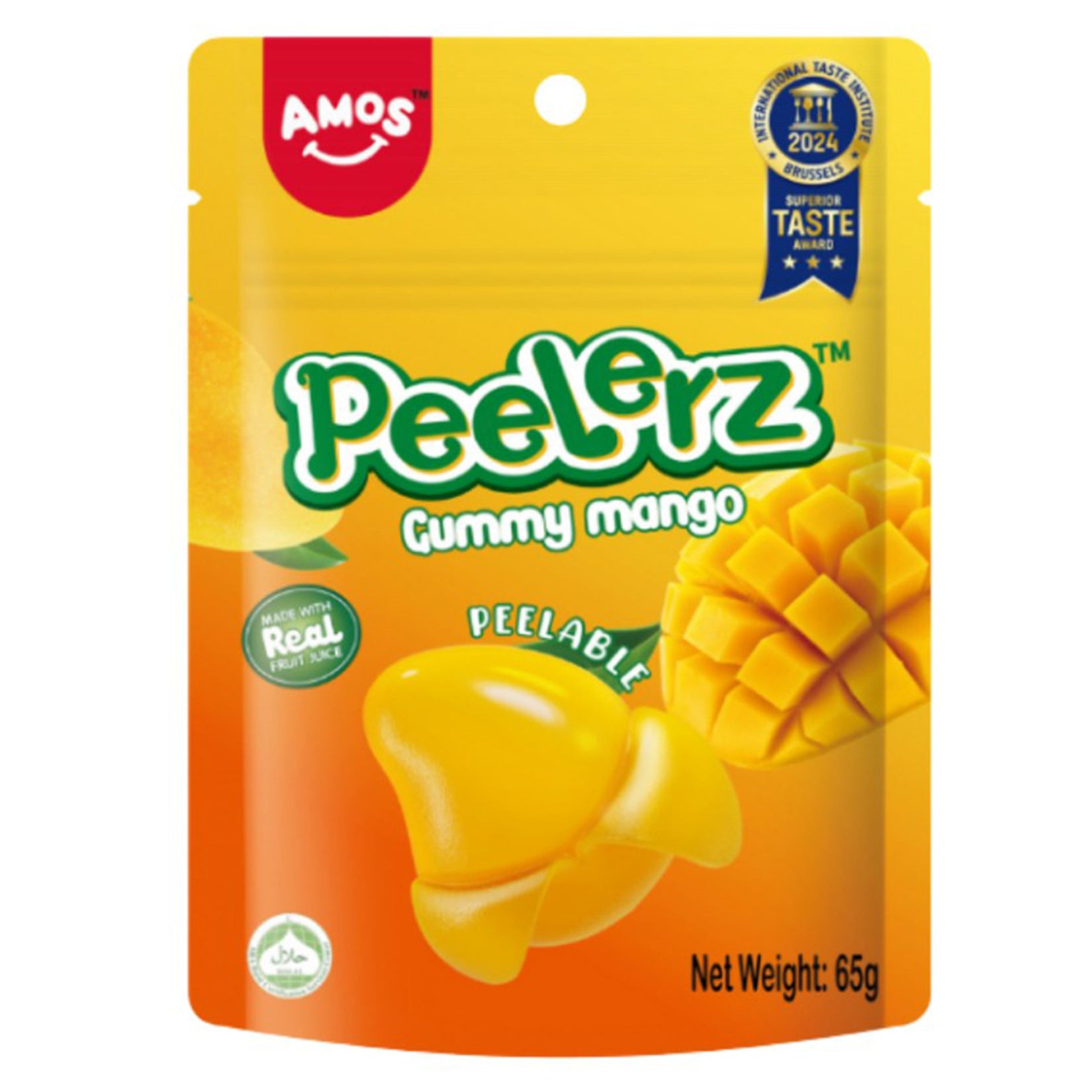 Amos Peelerz Gummy Mango 65 G