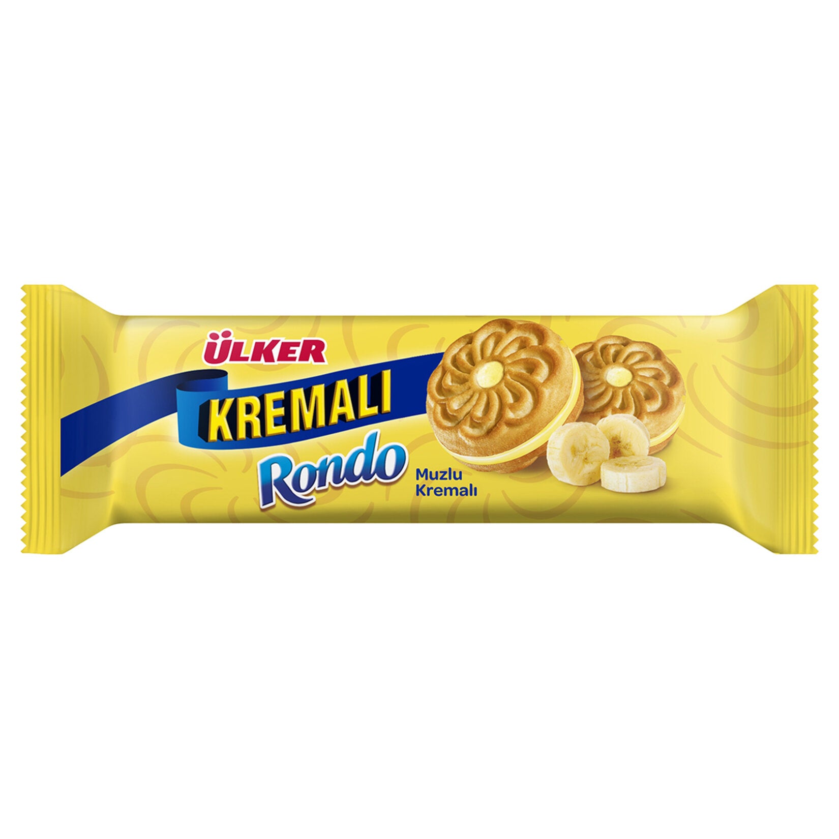Ülker Creamy Rondo Banana Biscuit (Kremalı Rondo Muzlu Bisküvi) 61 G