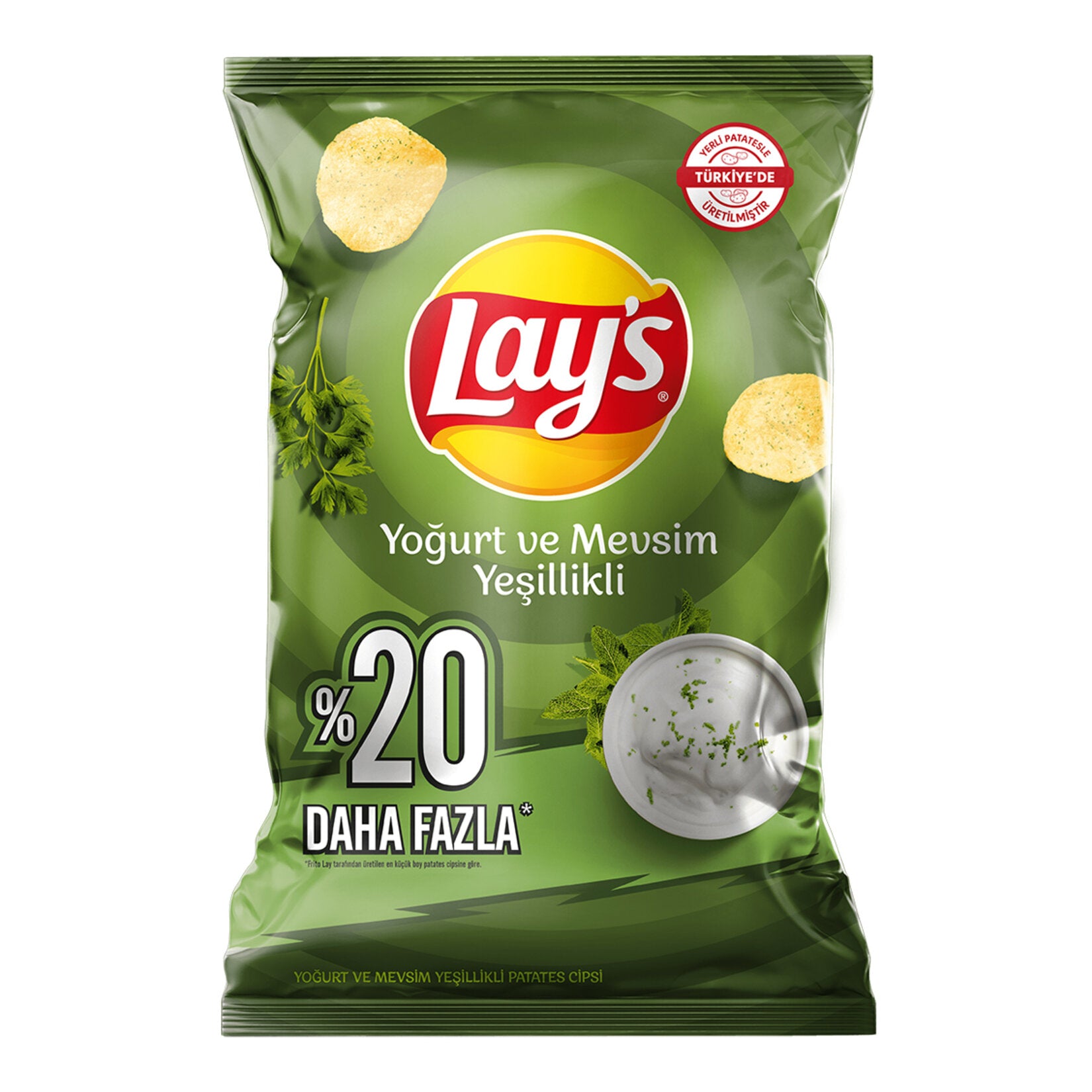 Lay’s Yoğurt & Mevsim Yeşillikli Parti Boy 160 G