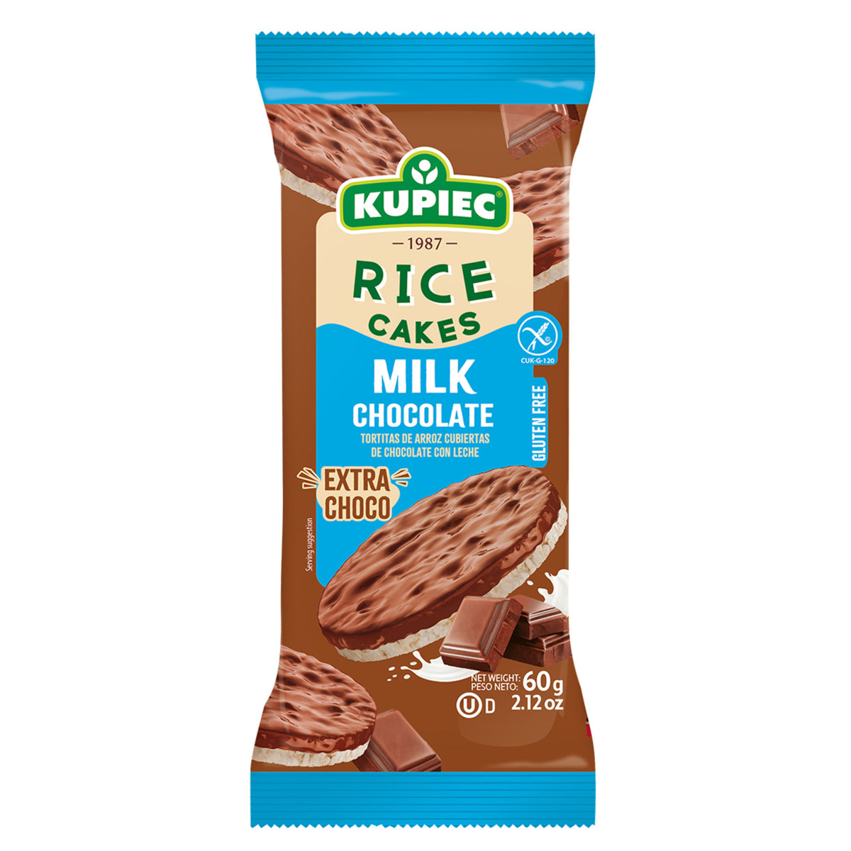 Kupiec Milk Chocolate Rice Crisps (Sütlü Çikolatalı Pirinç Patlağı) 60g