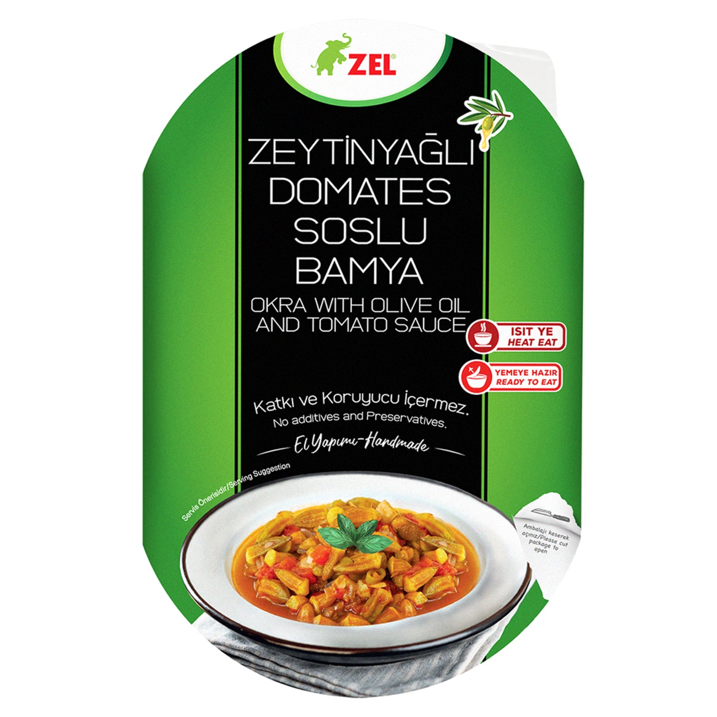 Zel Olive Oil (Zeytinyağı) Tomato Sauce with Okra (Domates Soslu Bamya) 200g