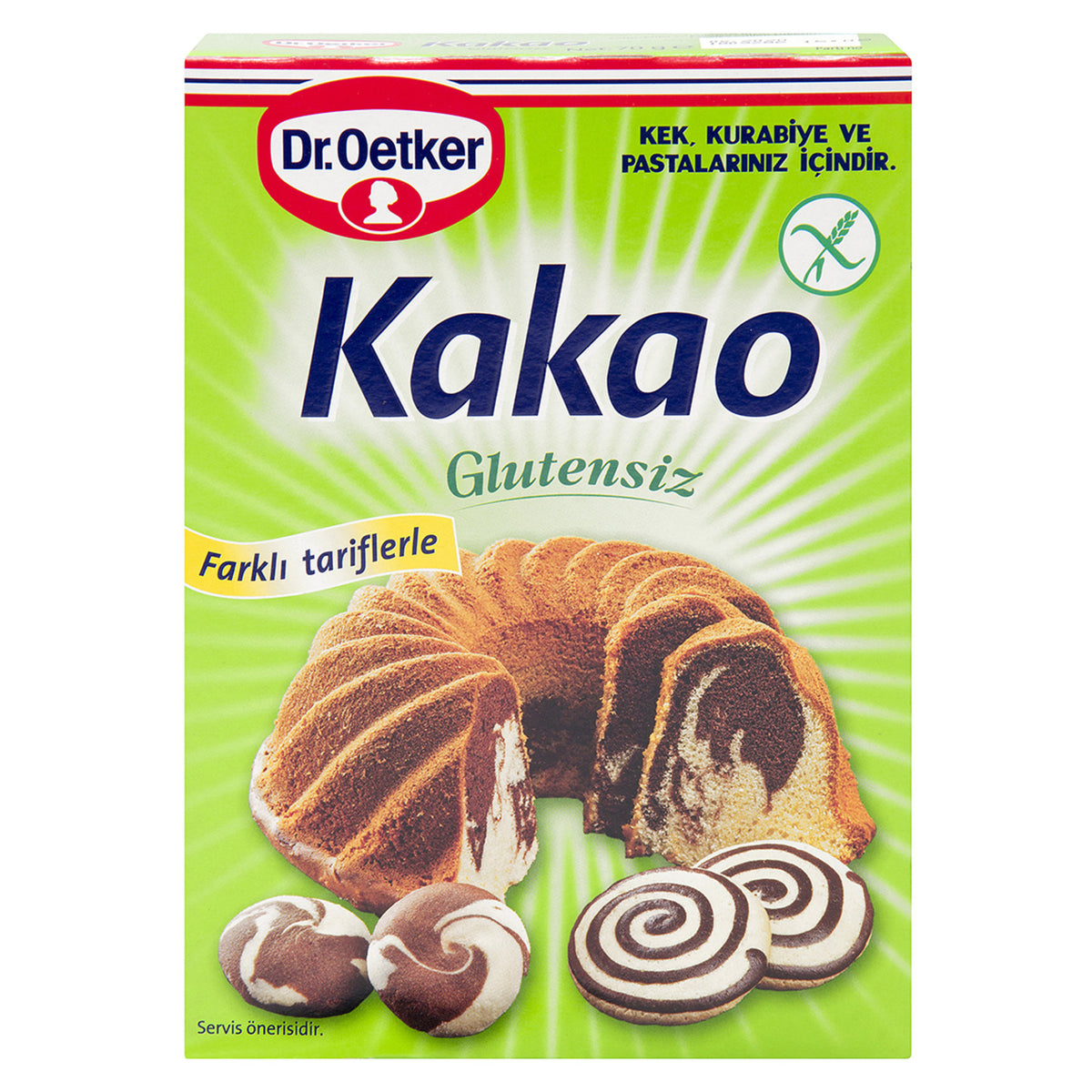 Dr.Oetker Gluten-Free Cocoa (Glutensiz Kakao) 70 G