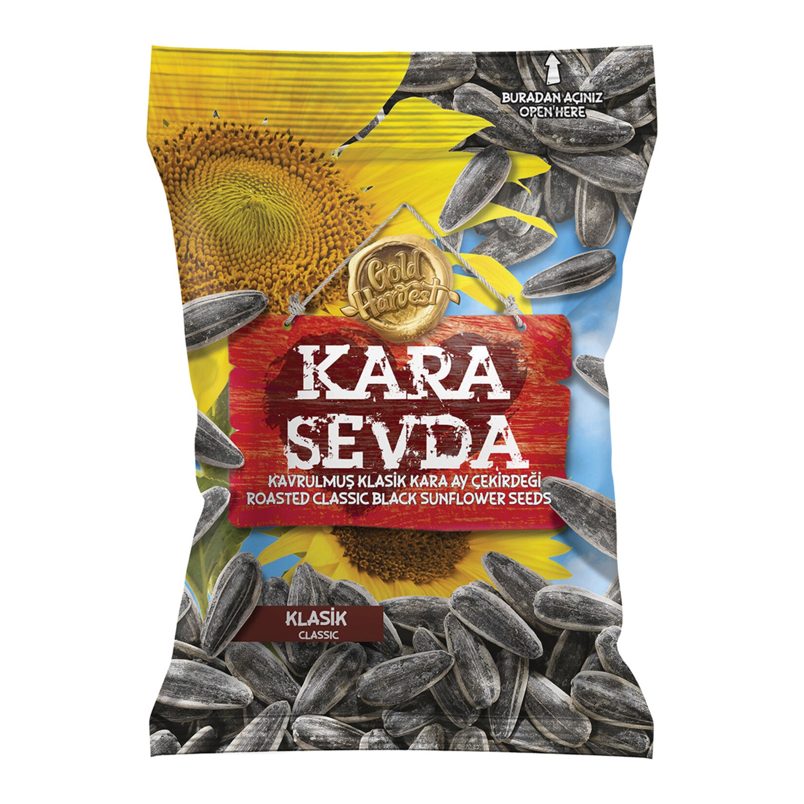Kara Sevda Classic Black Sunflower Seeds (Klasik Siyah Ayçekirdeği) 135 G