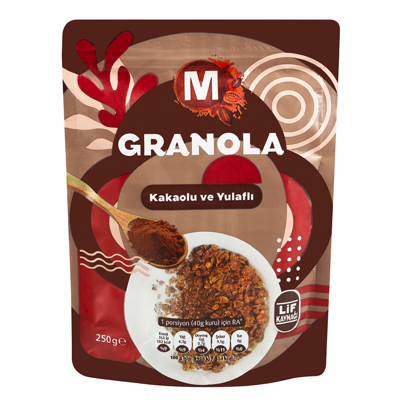 Migros Granola Yulaflı Kakaolu 250 G