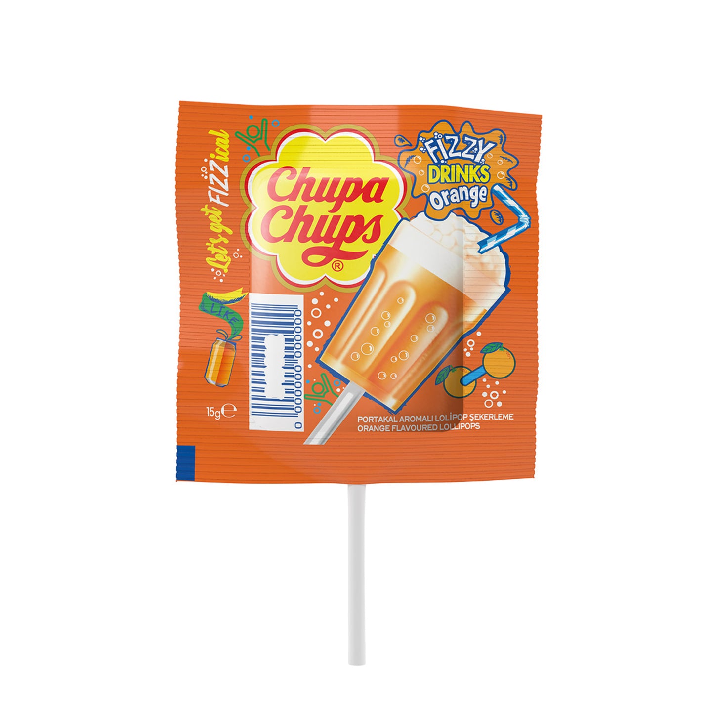 Chupa Chups Fizzy Drinks Lollipop (Fizzy Drinks Lolipop) 15 G
