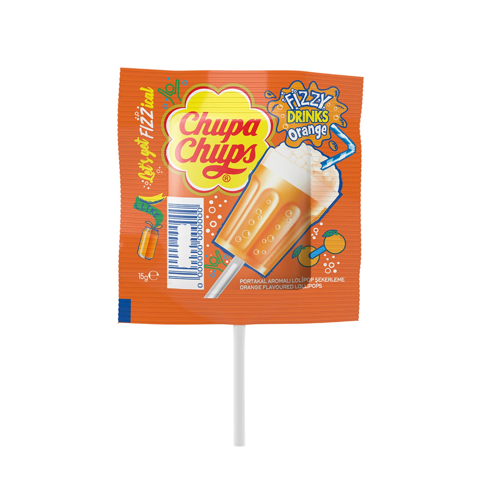 Chupa Chups Fizzy Drinks Lollipop (Fizzy Drinks Lolipop) 15 G
