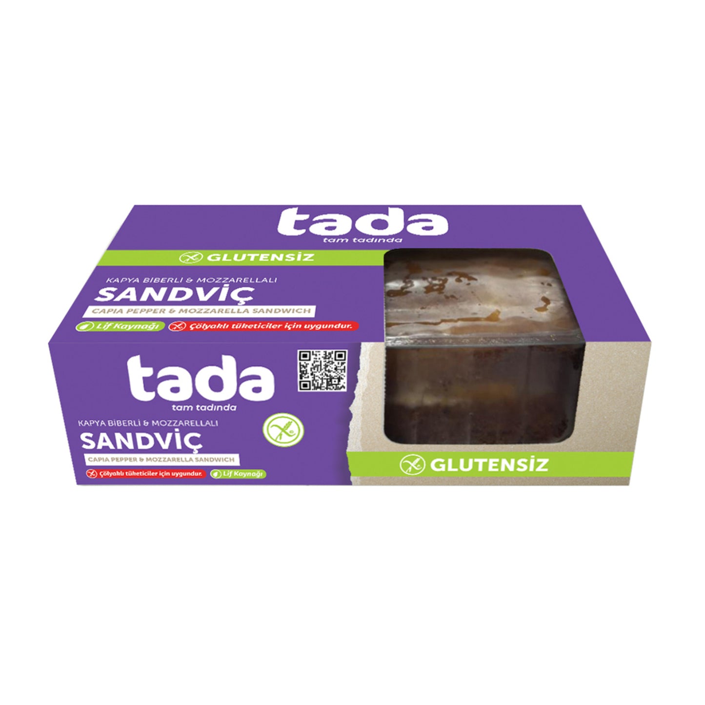 Tada Gluten-Free Kapya Pepper Mozzarella Sandwich (Kapya Biberli Mozarella Sandviç) 165g