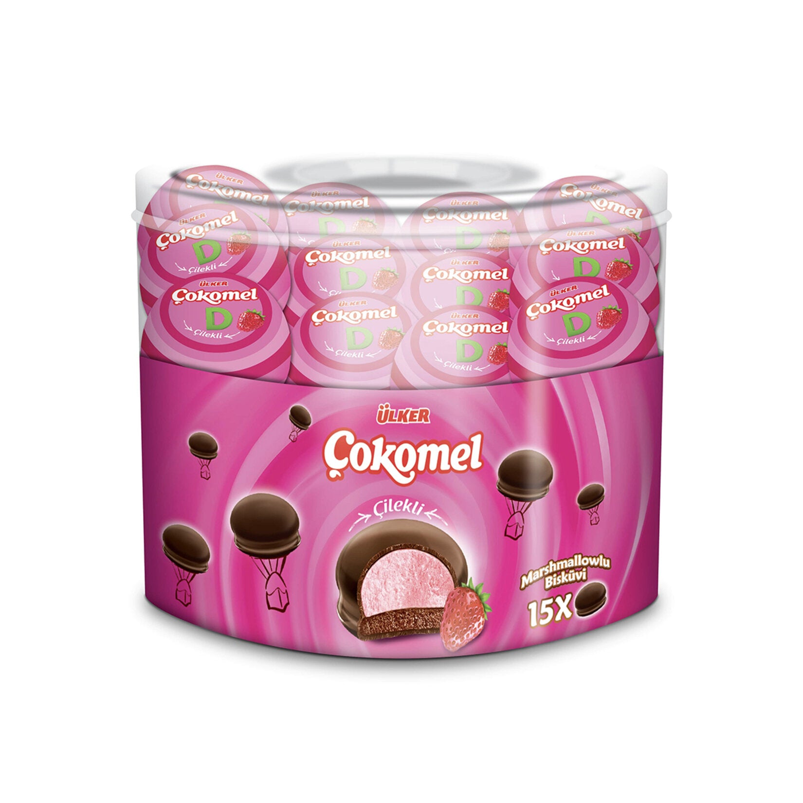 Ülker Çokomel Marshmallow Strawberry (Çilekli) 180 G