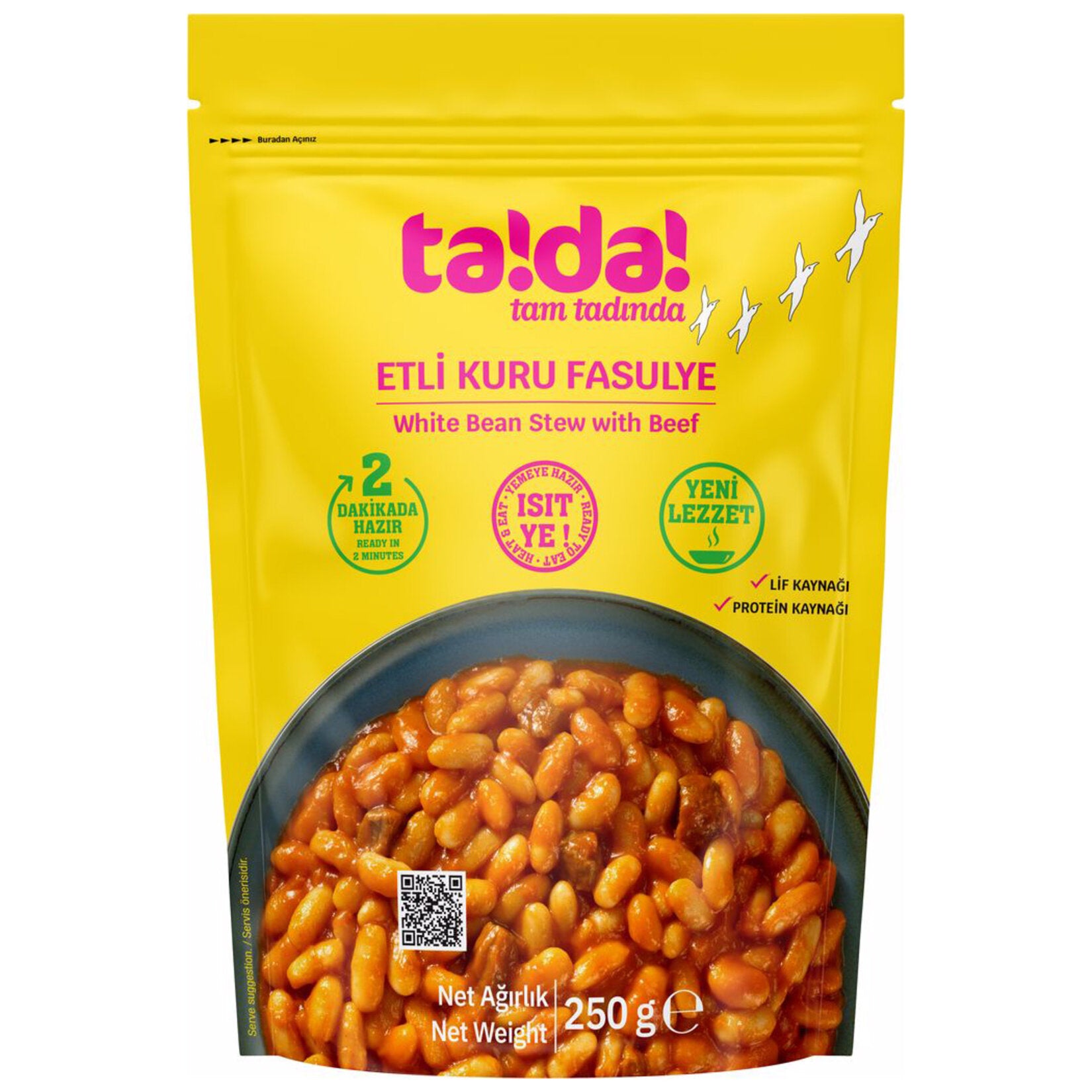 Tada Etli Kuru Fasulye 250 G