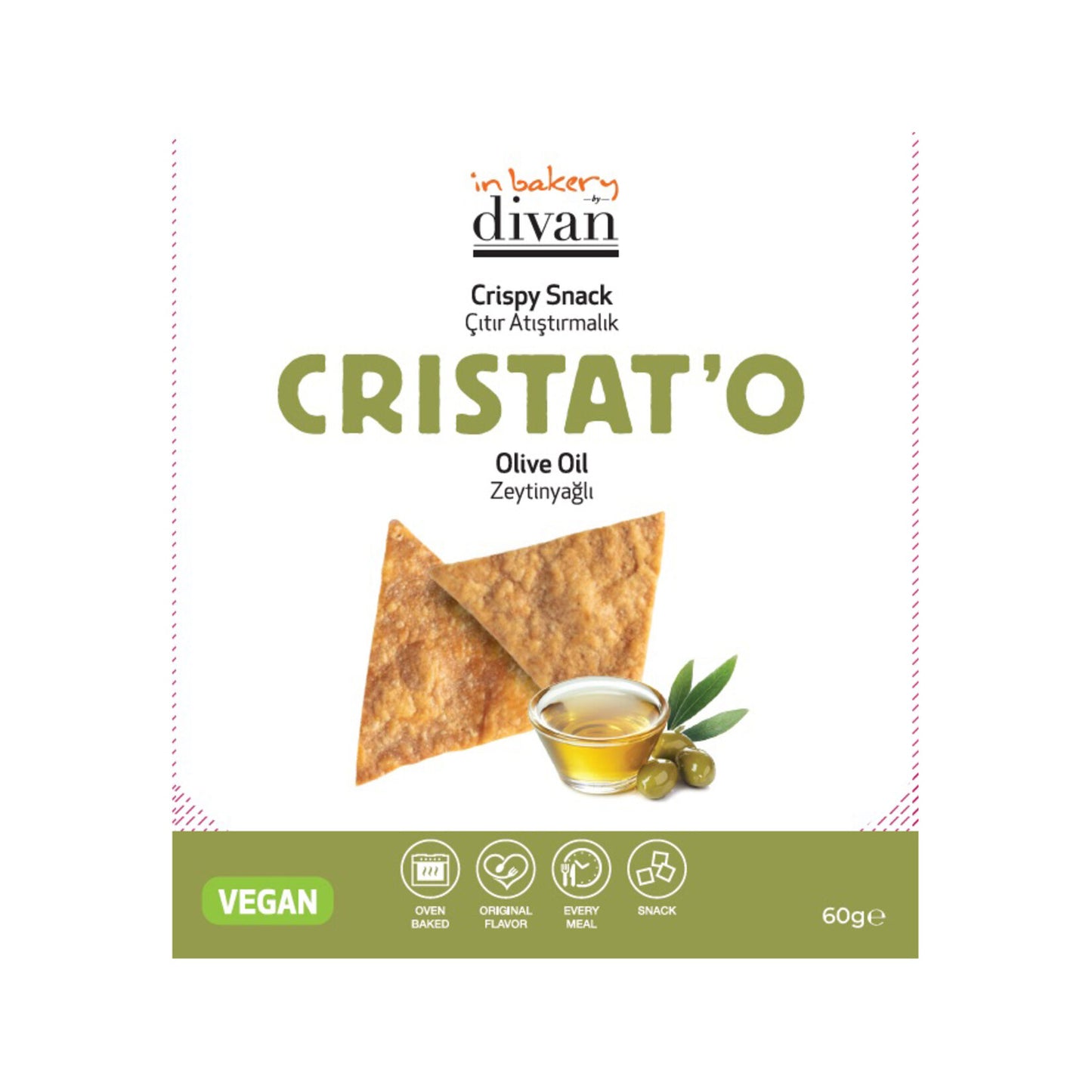 Divan Zeytinyağlı Fırınlanmış Kraker 60 G