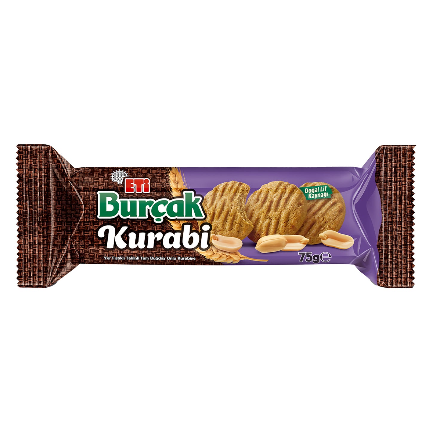 Eti Burçak Kurabi Yer Fıstıklı Tahinli Kurabiye 75 G