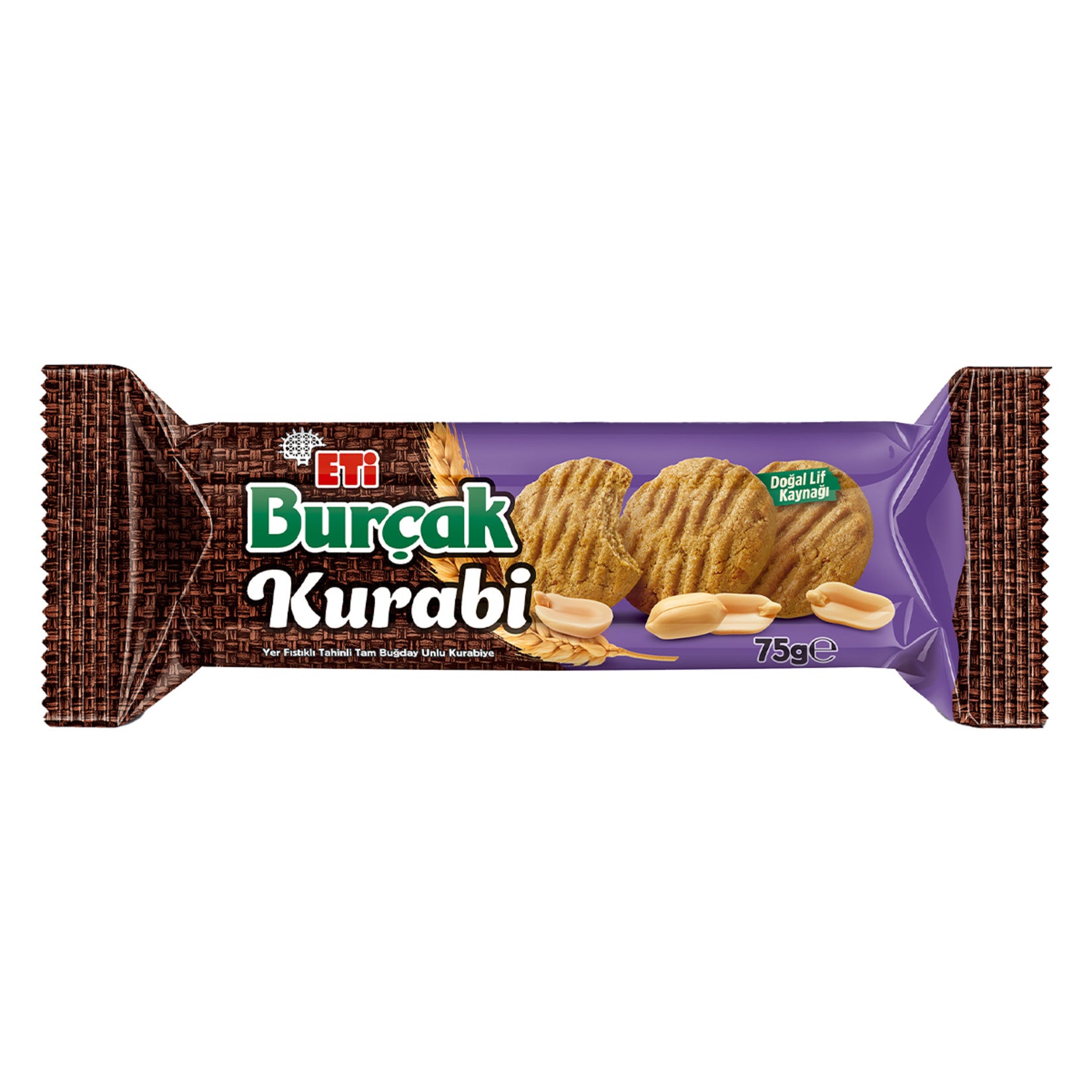 Eti Burçak Kurabi Yer Fıstıklı Tahinli Kurabiye 75 G