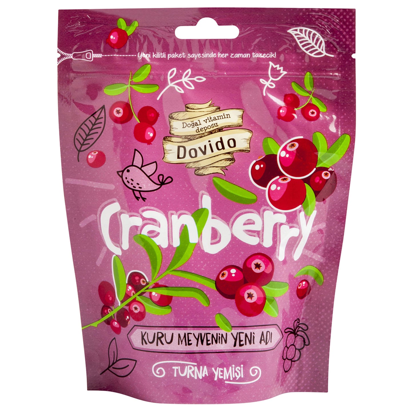 Dovido Dried Cranberries (Turna Yemişi) 100g