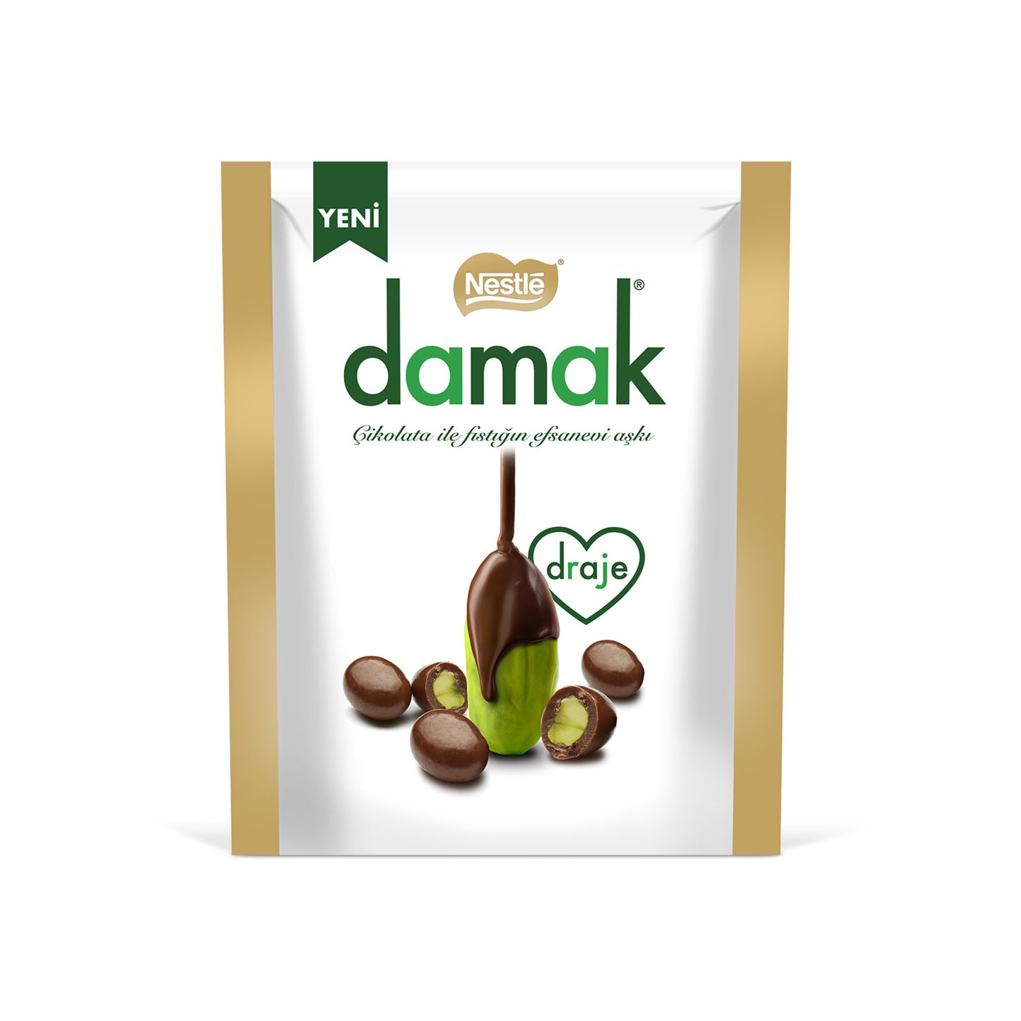 Nestle Damak Milk Chocolate Covered Pistachio (antep fıstığı) Dragee 50 G