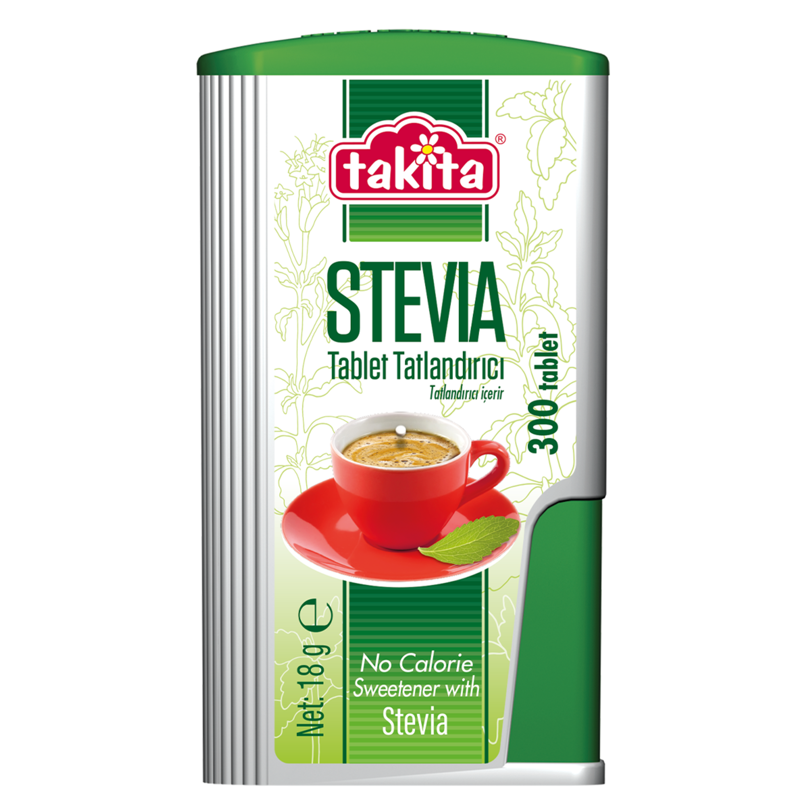 Takita Stevia Tablet Tatlandırıcı 300 Adet 18 G