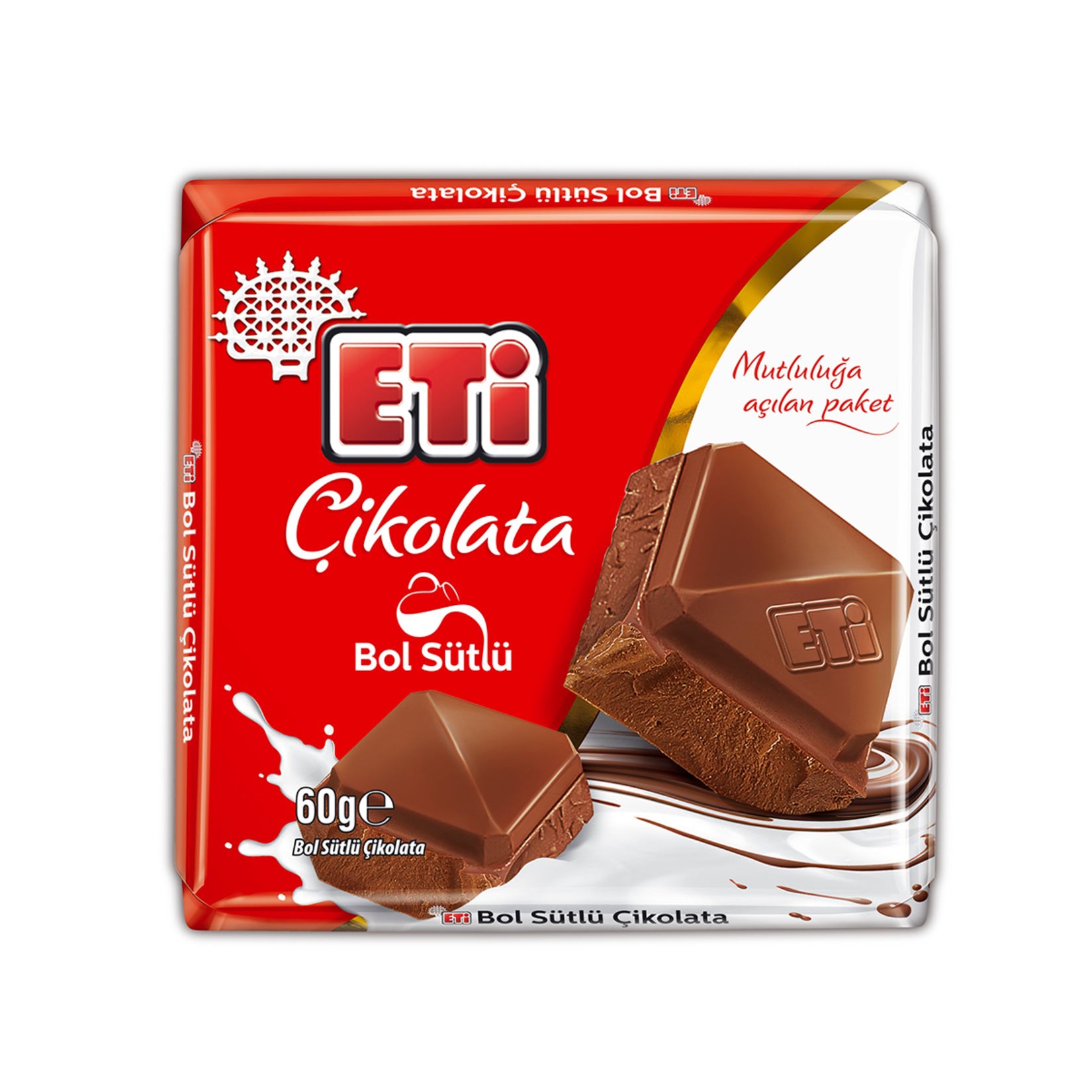 Eti Milk Chocolate (Bol Sütlü) 60 G