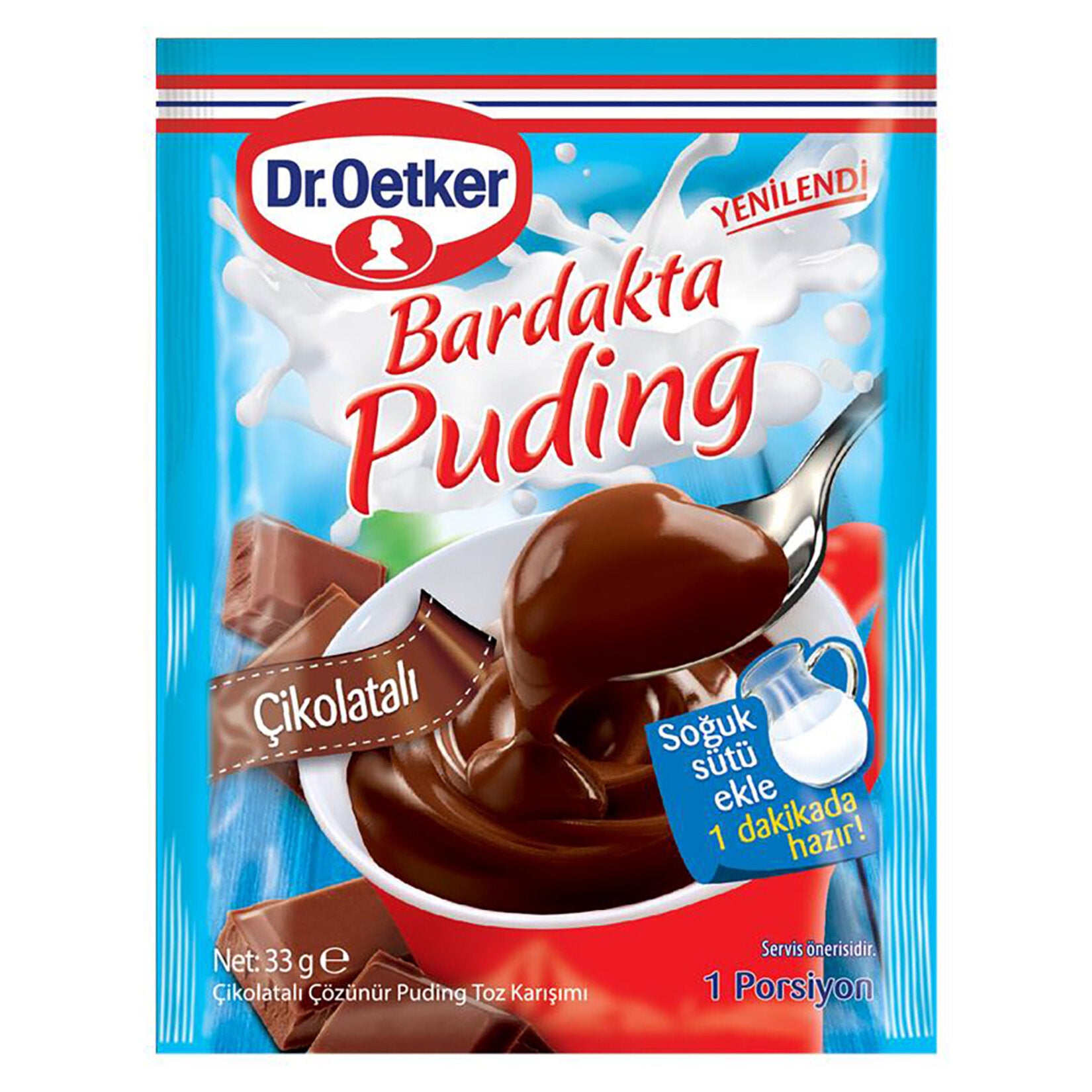 Dr.Oetker Chocolate Pudding (Çikolatalı Puding) in a Cup 33g