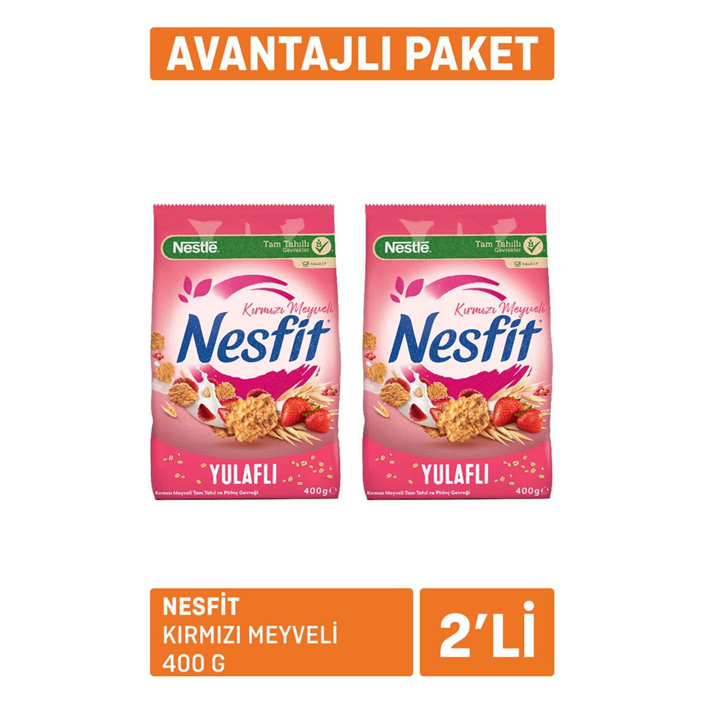Nesfit Kırmızı Meyveli 2*400 G