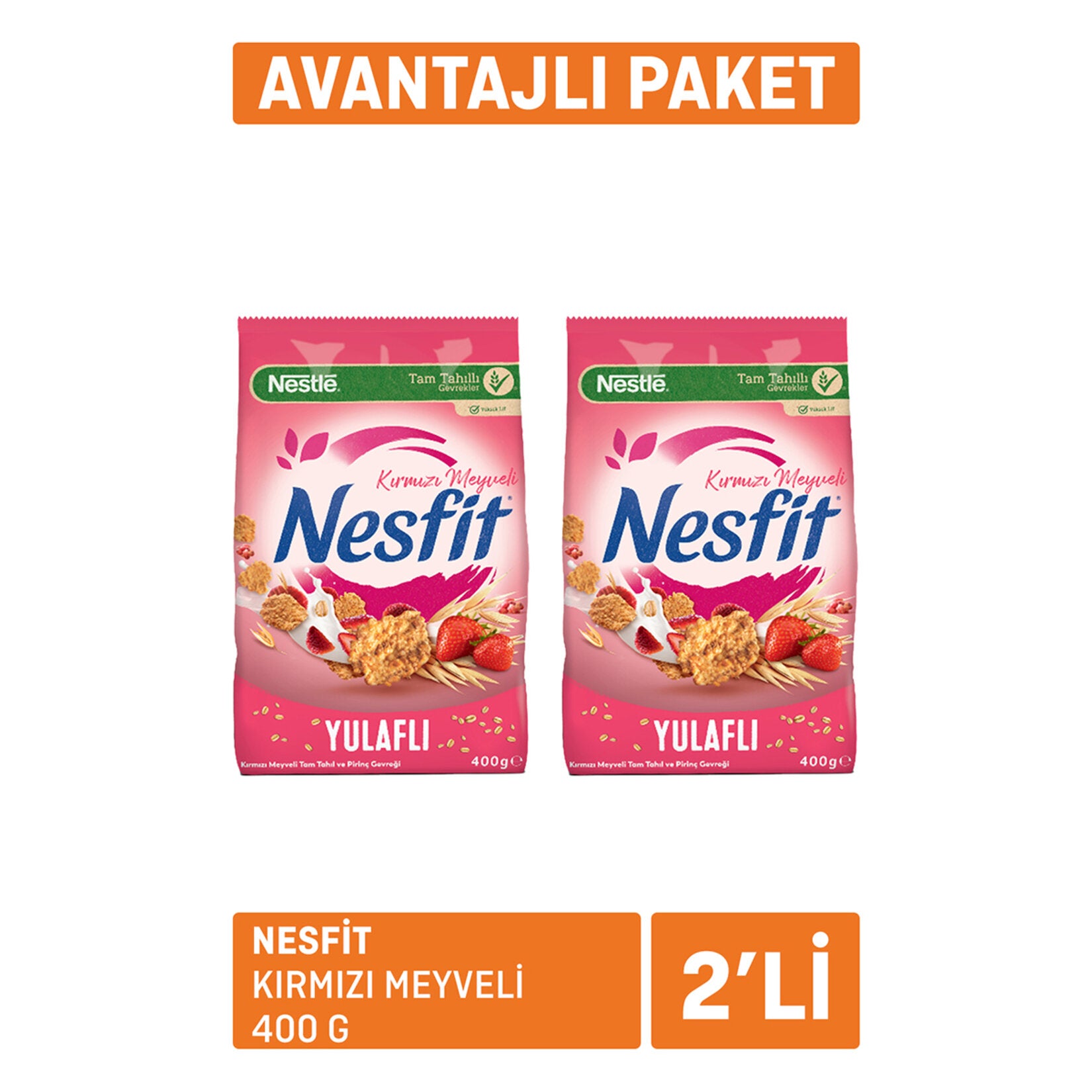 Nesfit Kırmızı Meyveli 2*400 G