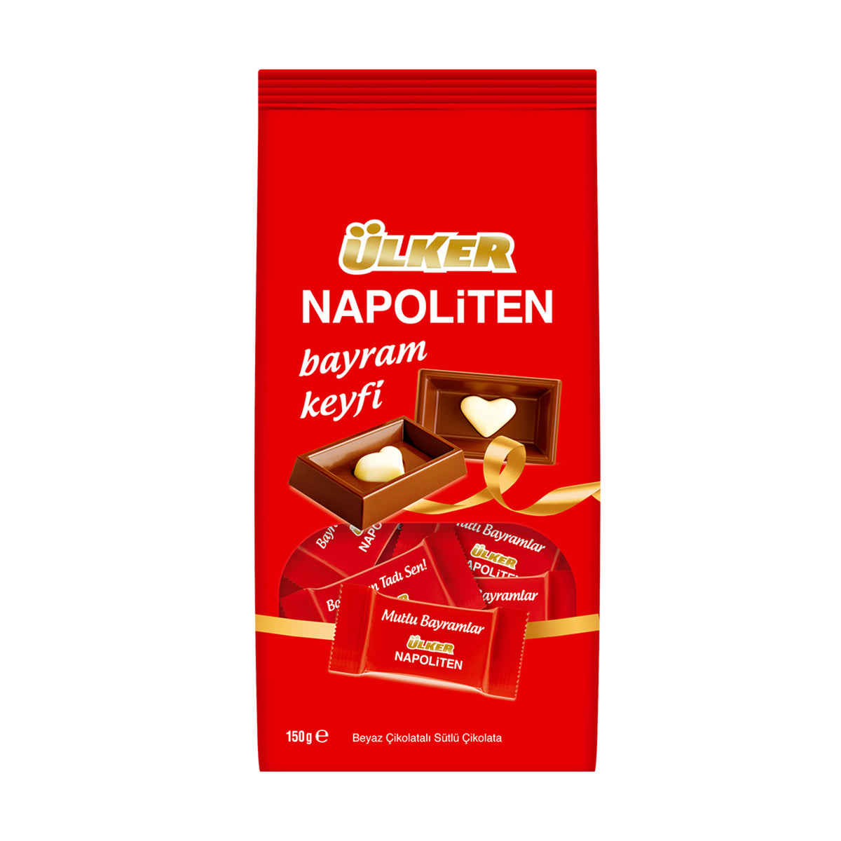 Ülker Napolitan Holiday Milk Chocolate (Sütlü Çikolata) 150 G