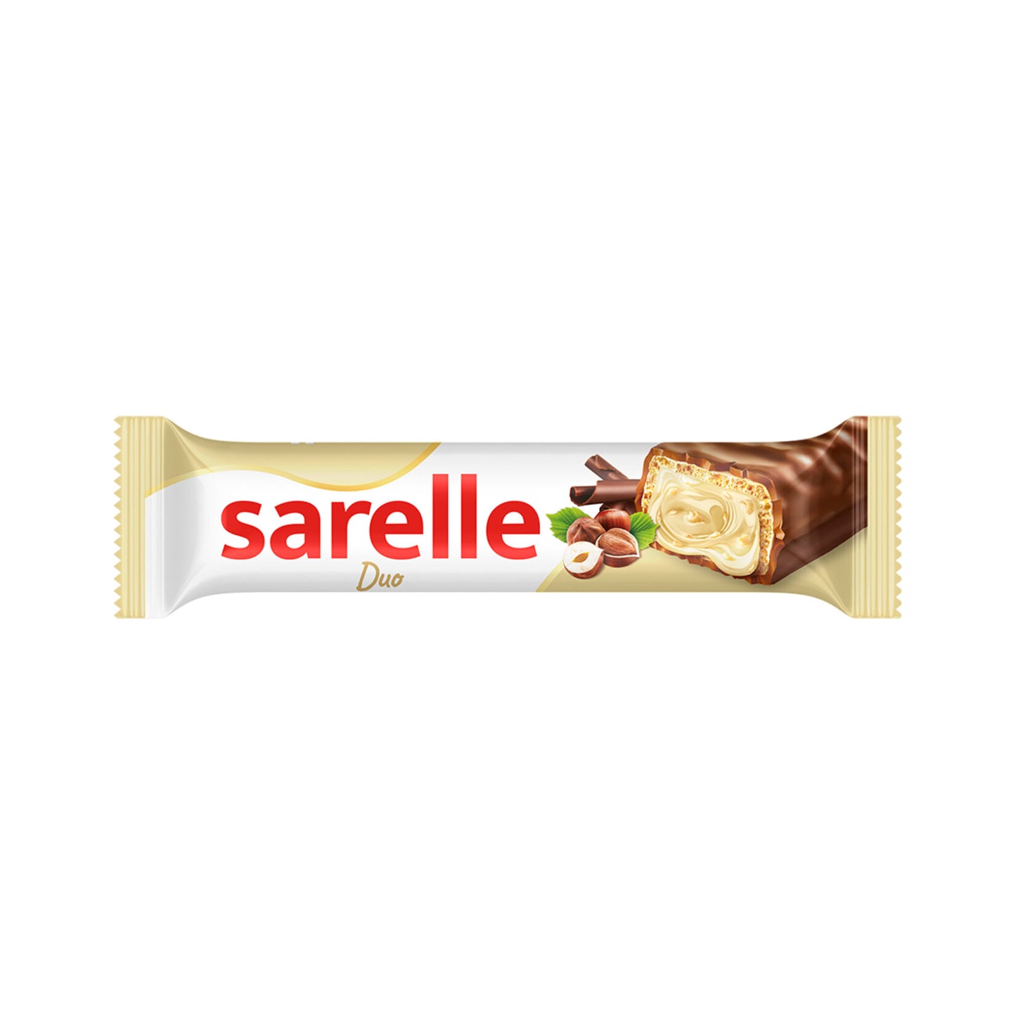 Sarelle Duo Milk Chocolate Covered Hazelnut Wafer 33g