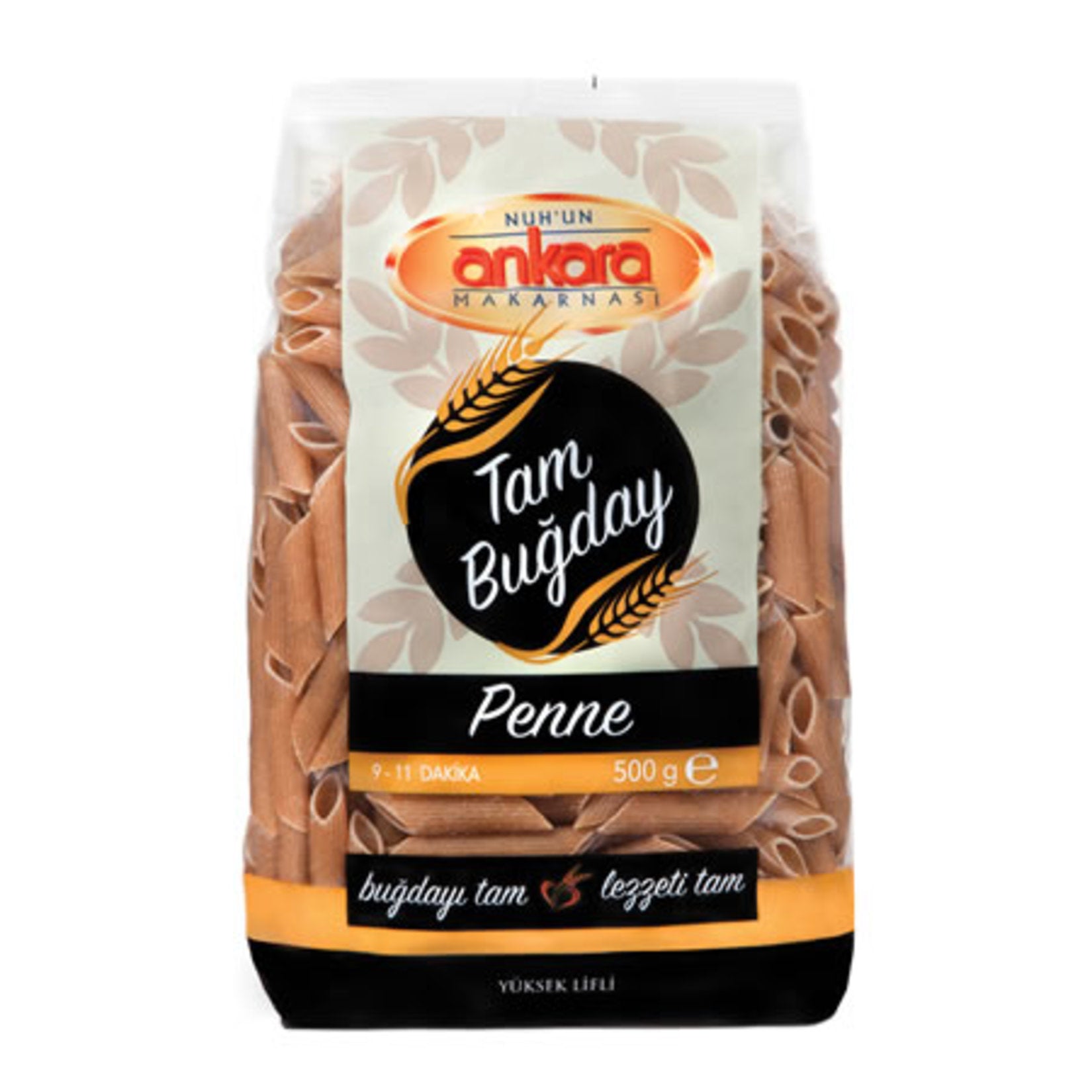 Nuhun Ankara Tam Buğday Penne Makarna 500 G