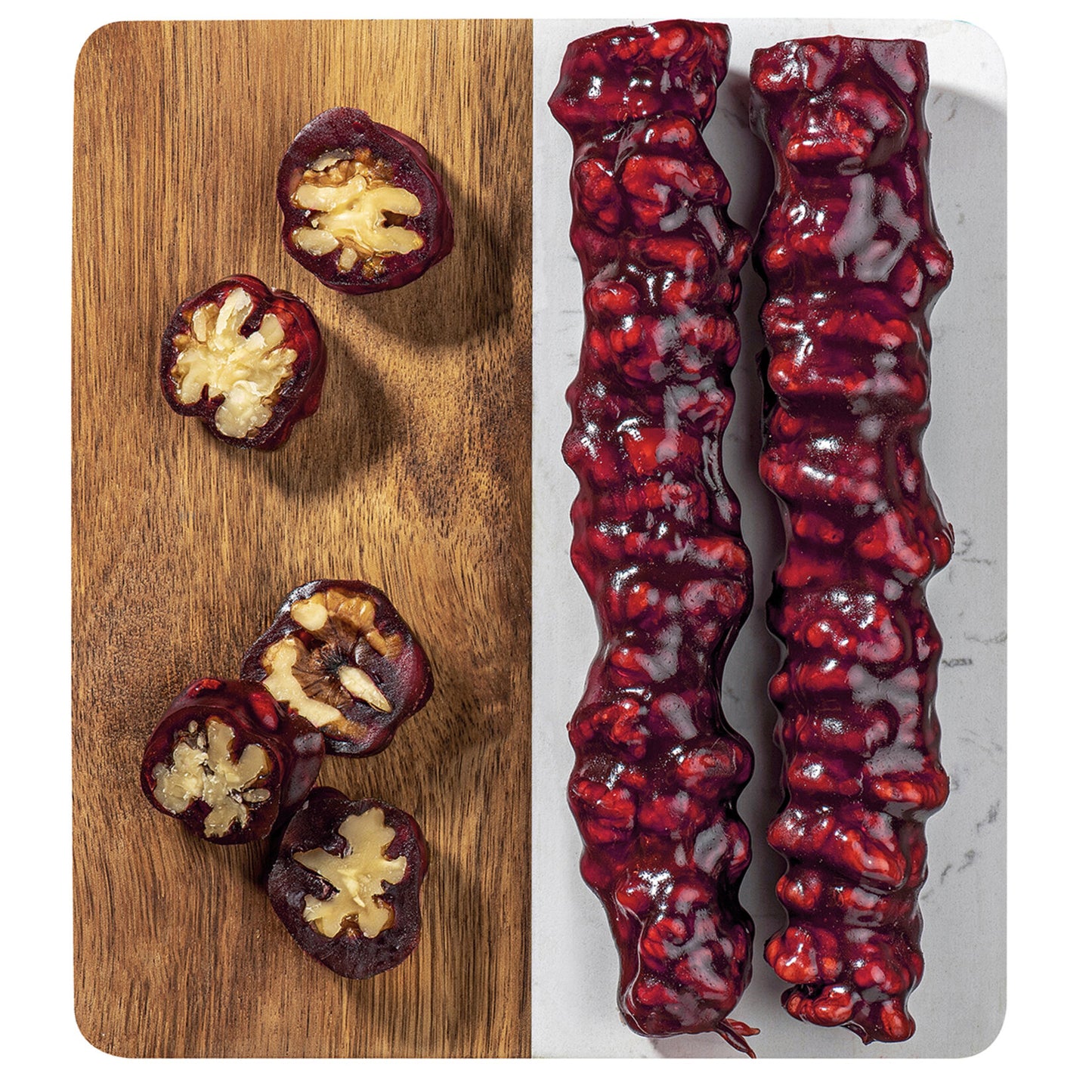 Pomegranate Flavored Walnut Sausage (Nar Aromalı Cevizli Sucuk) Kg