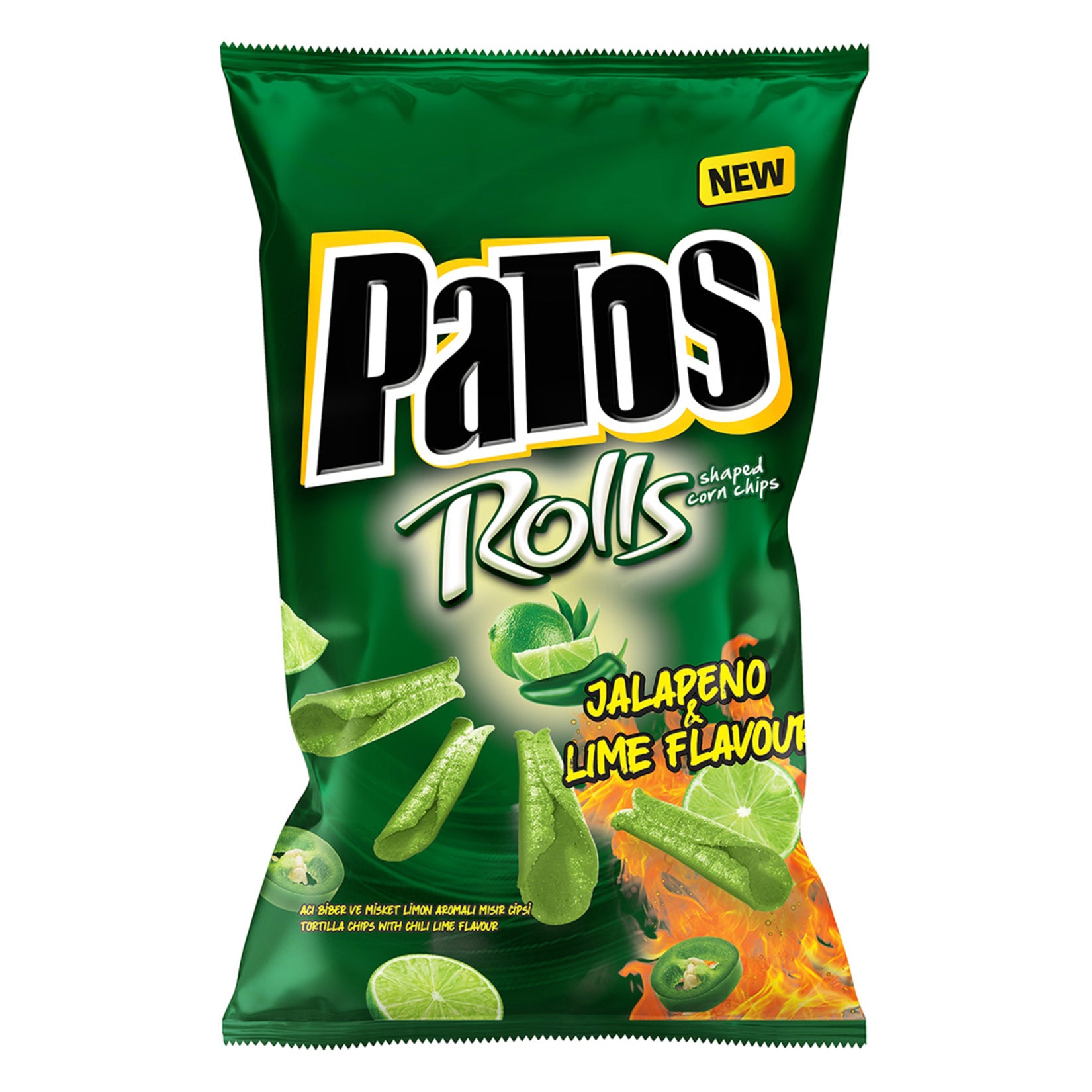 Patos Rolls Jalapeno Lime Mısır Cipsi 109 G