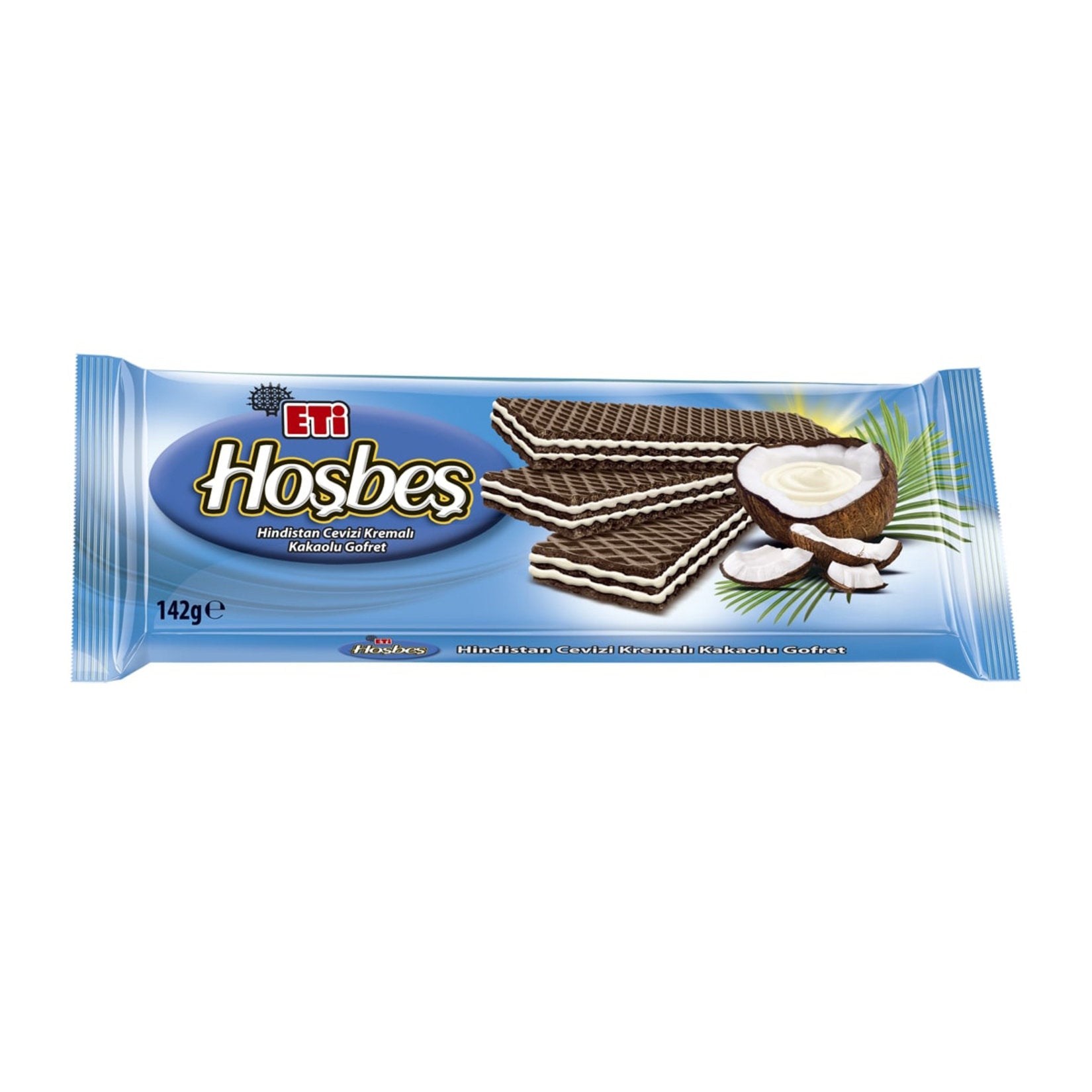 Eti Hoşbeş Coconut Cream Wafer (Hindistan Cevizi Kremalı Gofret) 142 G