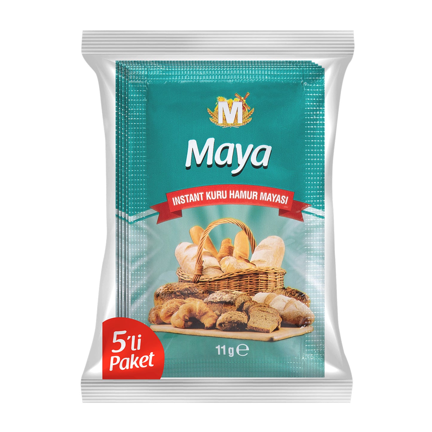 Migros Instant Dry Yeast (Kuru Hamur Mayası) 5 x 11 G