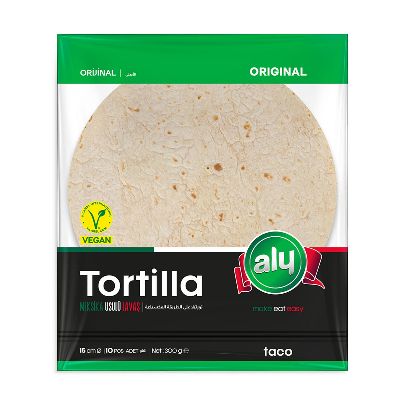 Aly Tortilla Flatbread (Tortilla Lavaş) 15cm 10 Pieces 300g