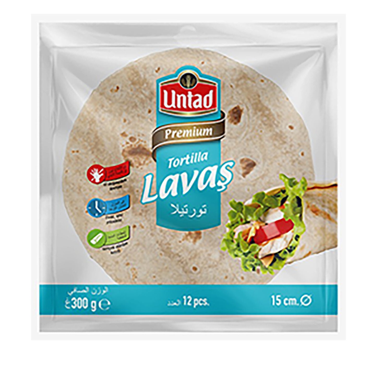 Untad Plain Lavash (Lavaş Sade) 10 Pieces 300g