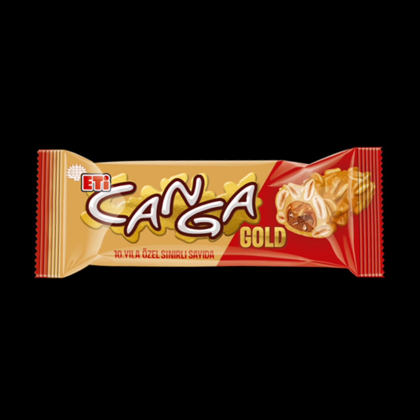 Eti Canga Gold Yer Fıstıklı Karamelli Nuga Bar 45 G