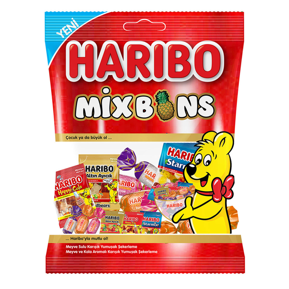 Haribo Holiday Fruitbons / Mixbons (Bayramlık Fruitbons / Mixbons) 325 G