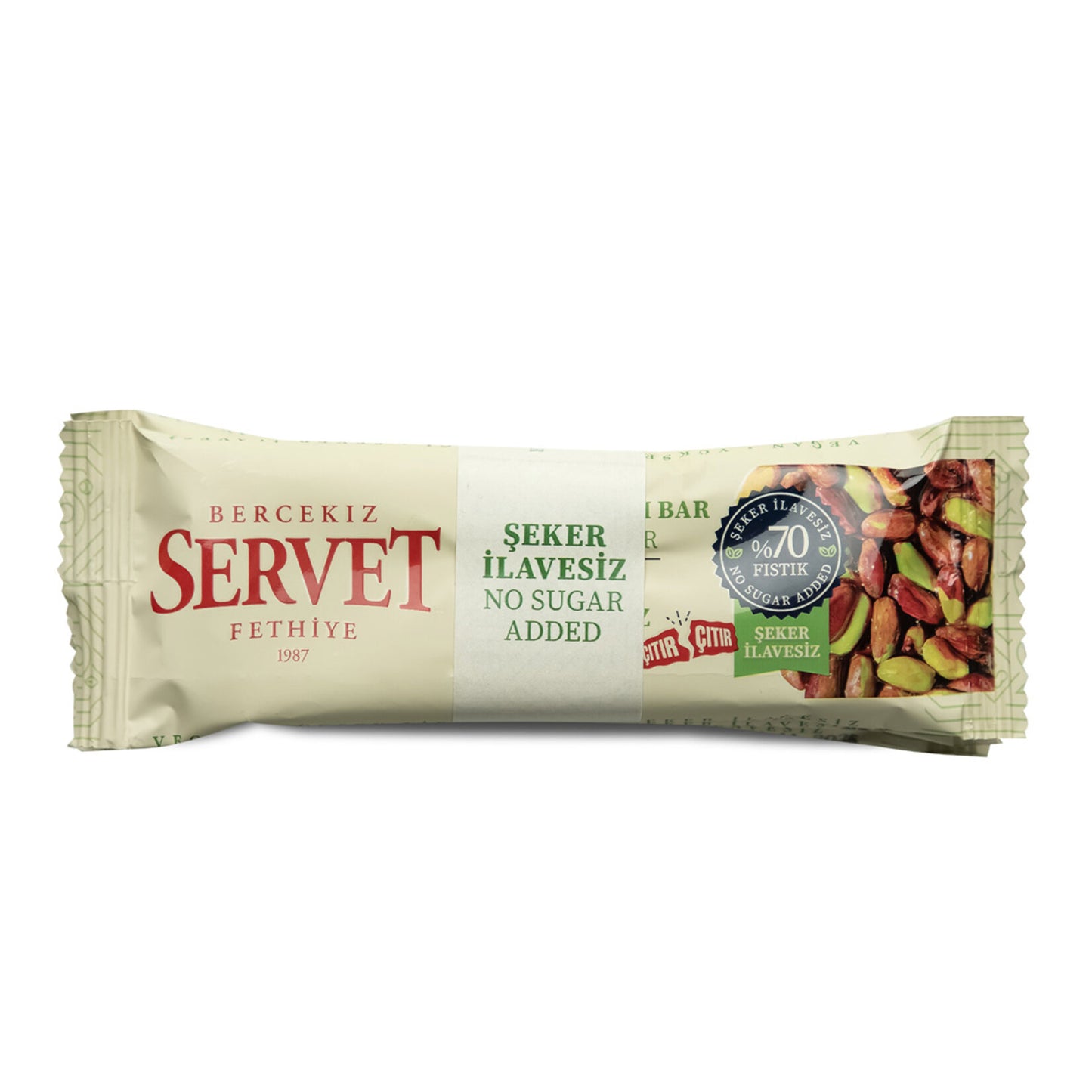 Servet Confectionery Pistachio Brittle Bar (Servet) 6 x 20g