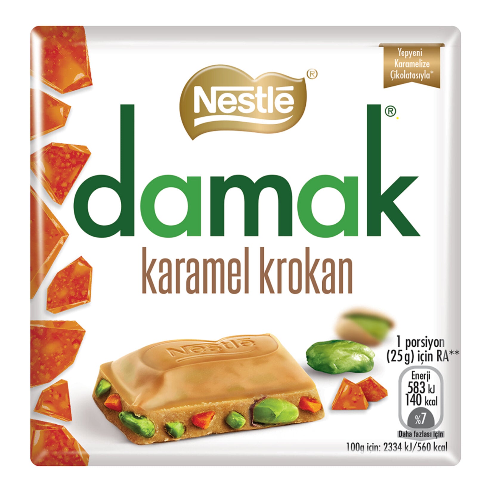 Nestle Damak Caramel Crunch Pistachio 60 G
