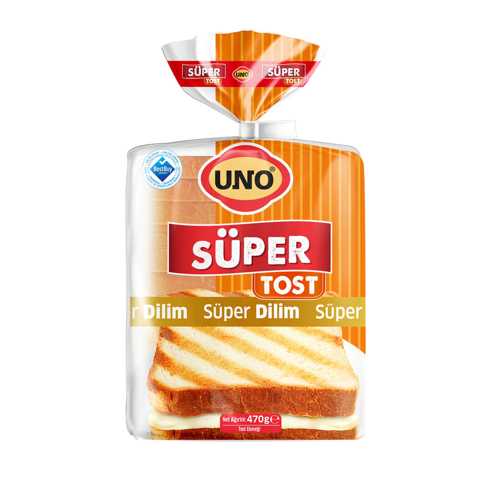 Uno Super Toast Bread (Tost Ekmeği) 470 G