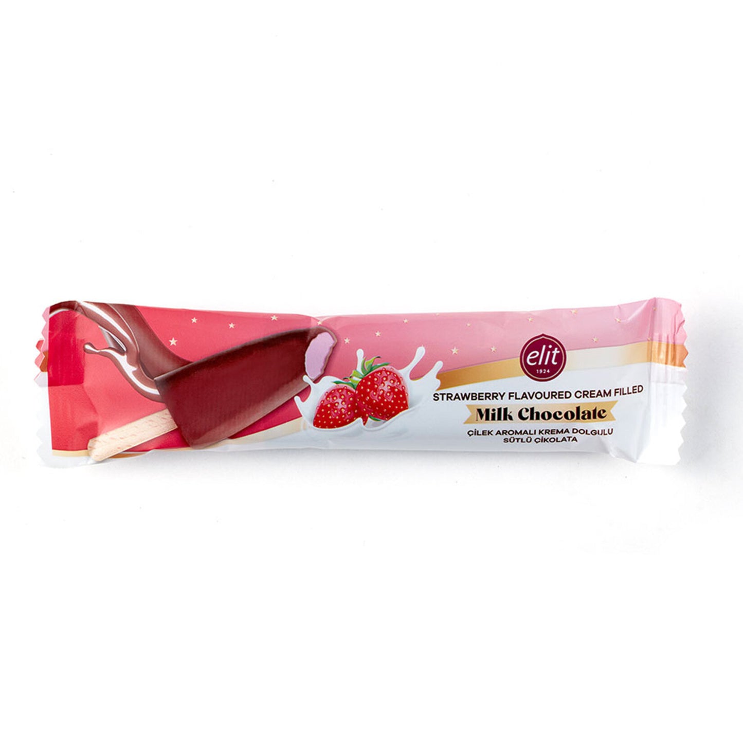 Elit Strawberry Cream Filled Milk Chocolate, 35 G