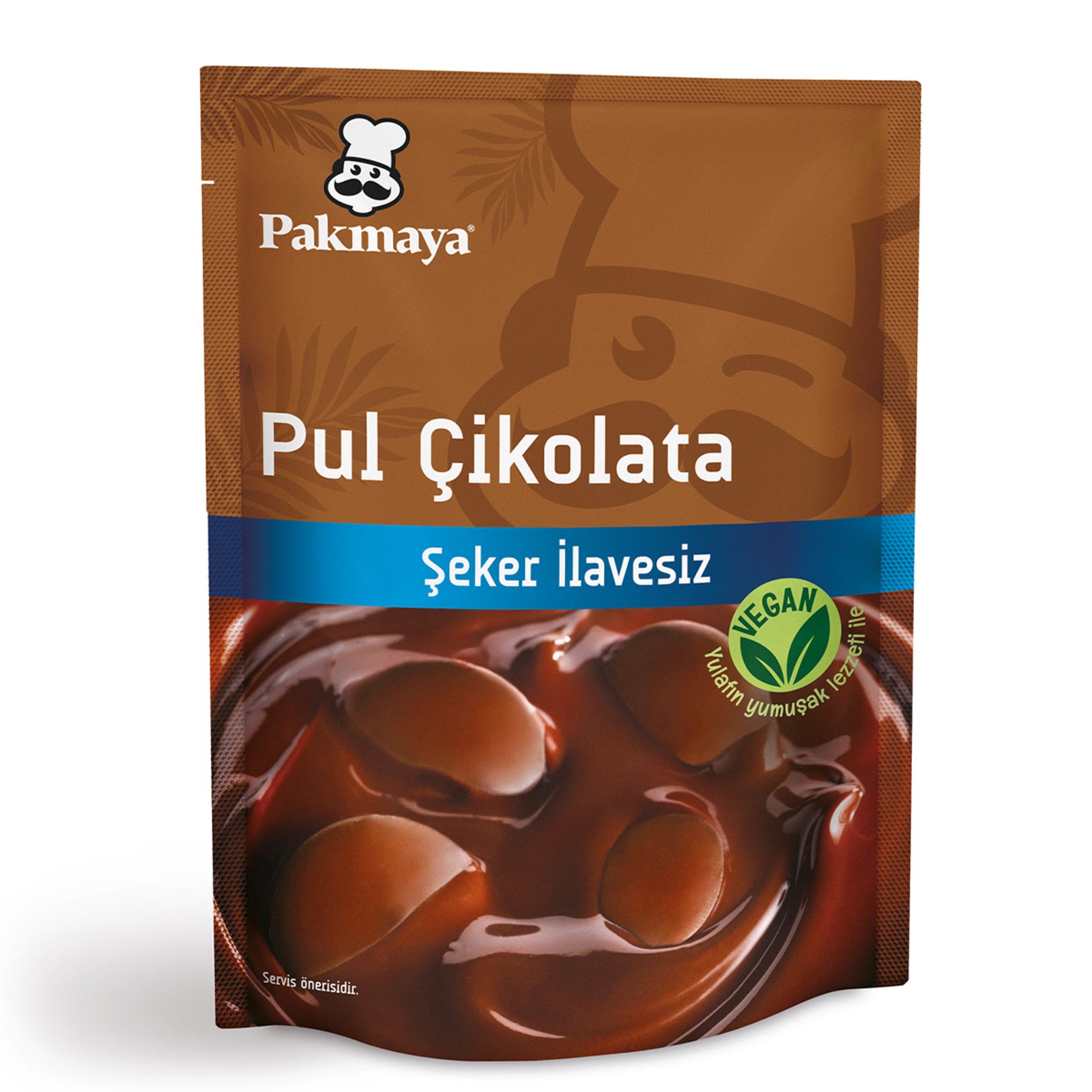 Pakmaya Şeker İlavesiz Vegan Pul Çikolata 70 G