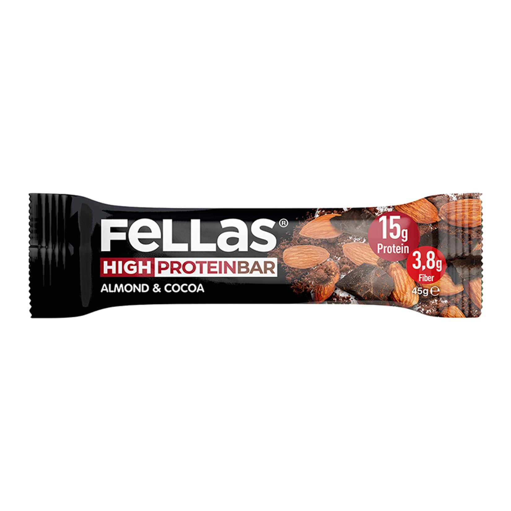 Fellas Almond and Cocoa Protein Bar 45 G