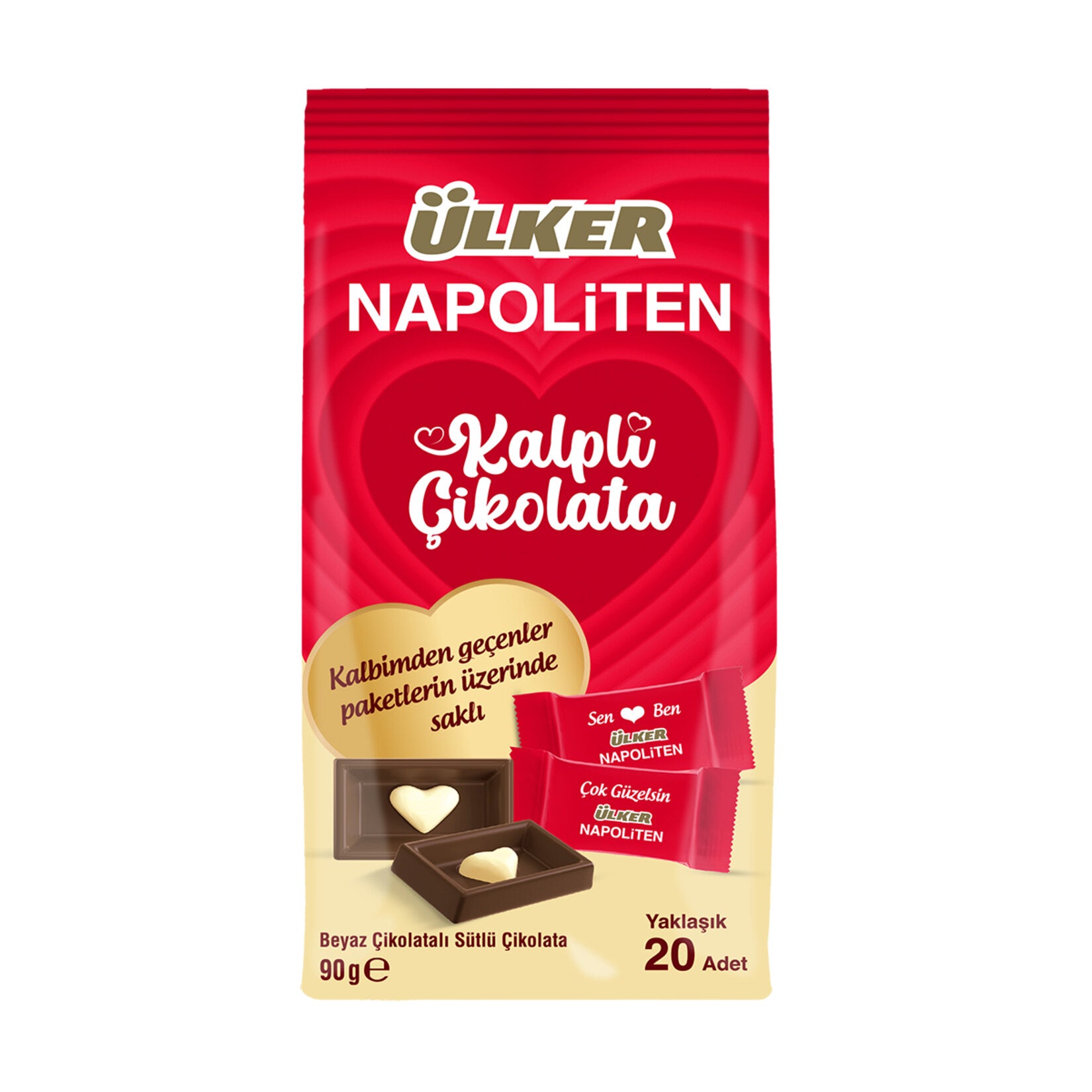 Ülker Heart-Shaped Chocolate Box 90g