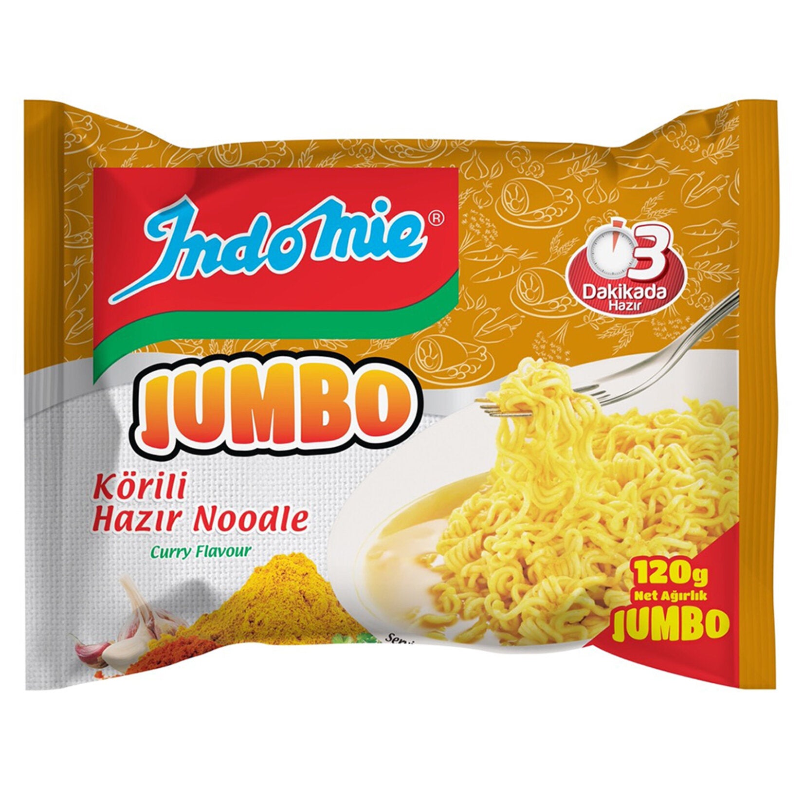 Indomie Jumbo Körili Hazır Noodle 120 G