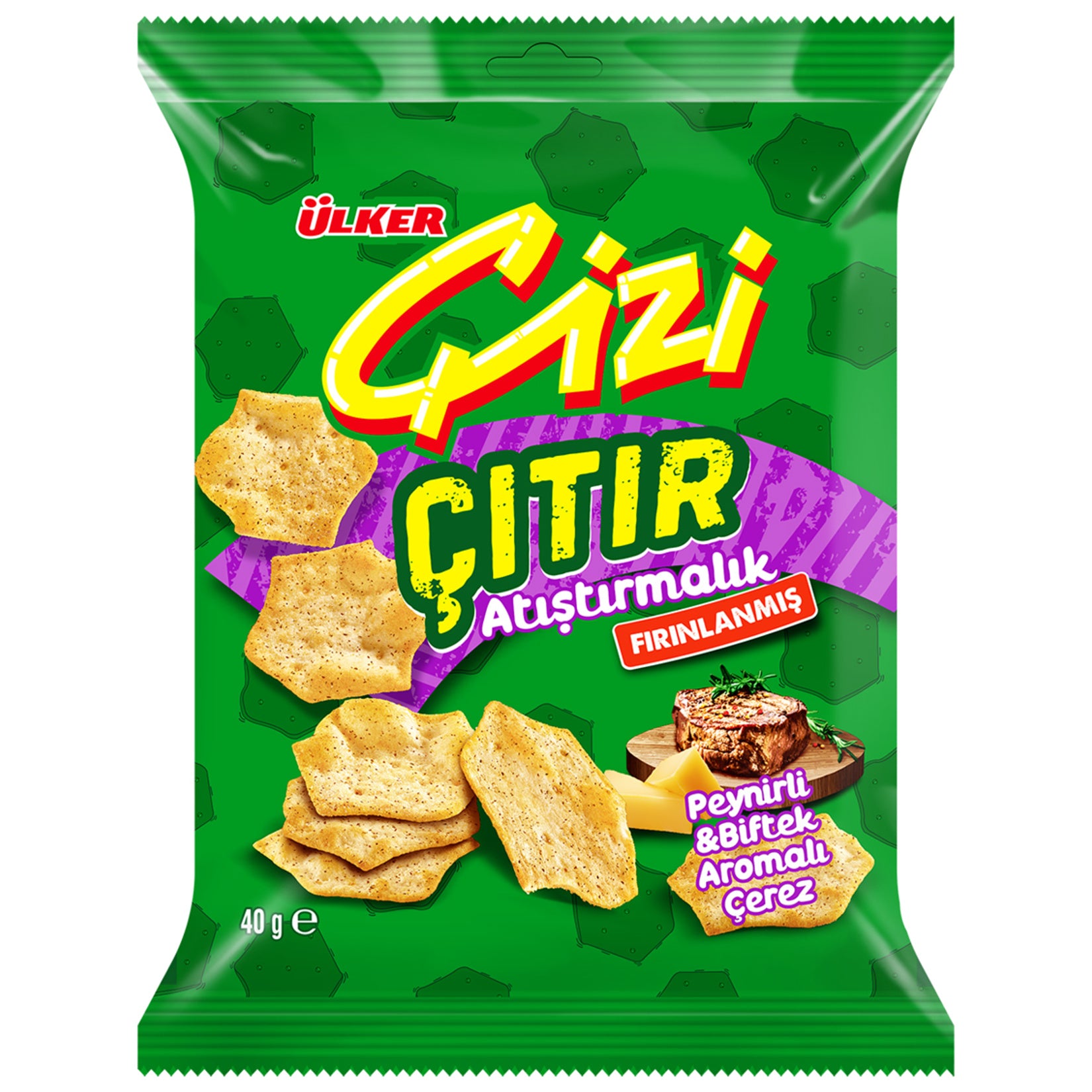 Ülker Çizi Çıtır Peynir & Biftek Aromalı Çerez 40 G