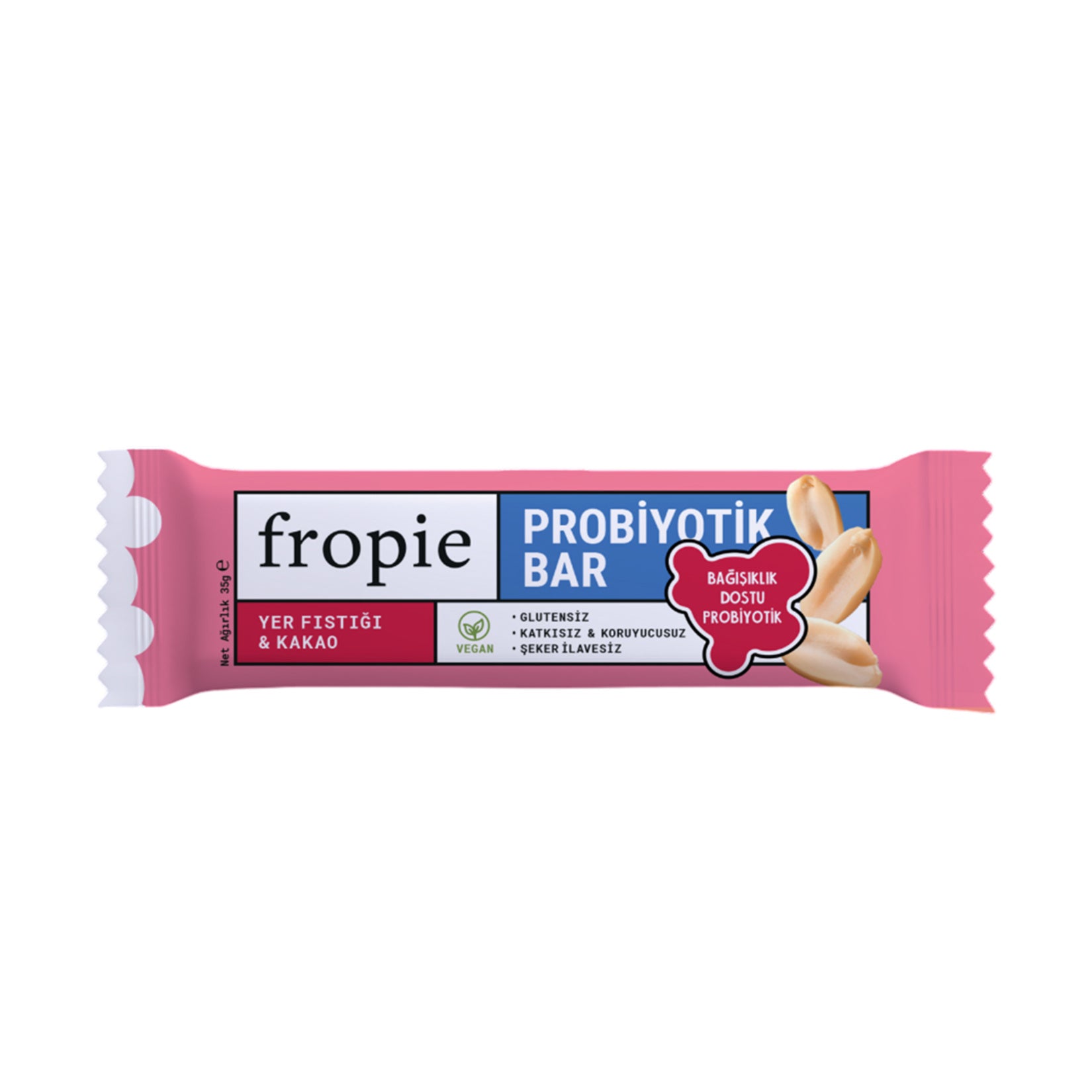 Fropie Peanut & Cocoa Probiotic Bar (Yer Fıstığı & Kakao Probiyotik Bar) 35 G